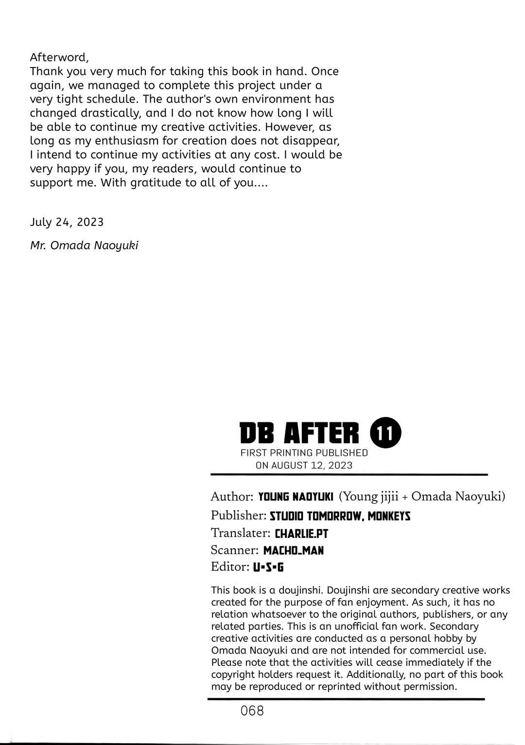 Page 69 Chapter 11 Dragon Ball After