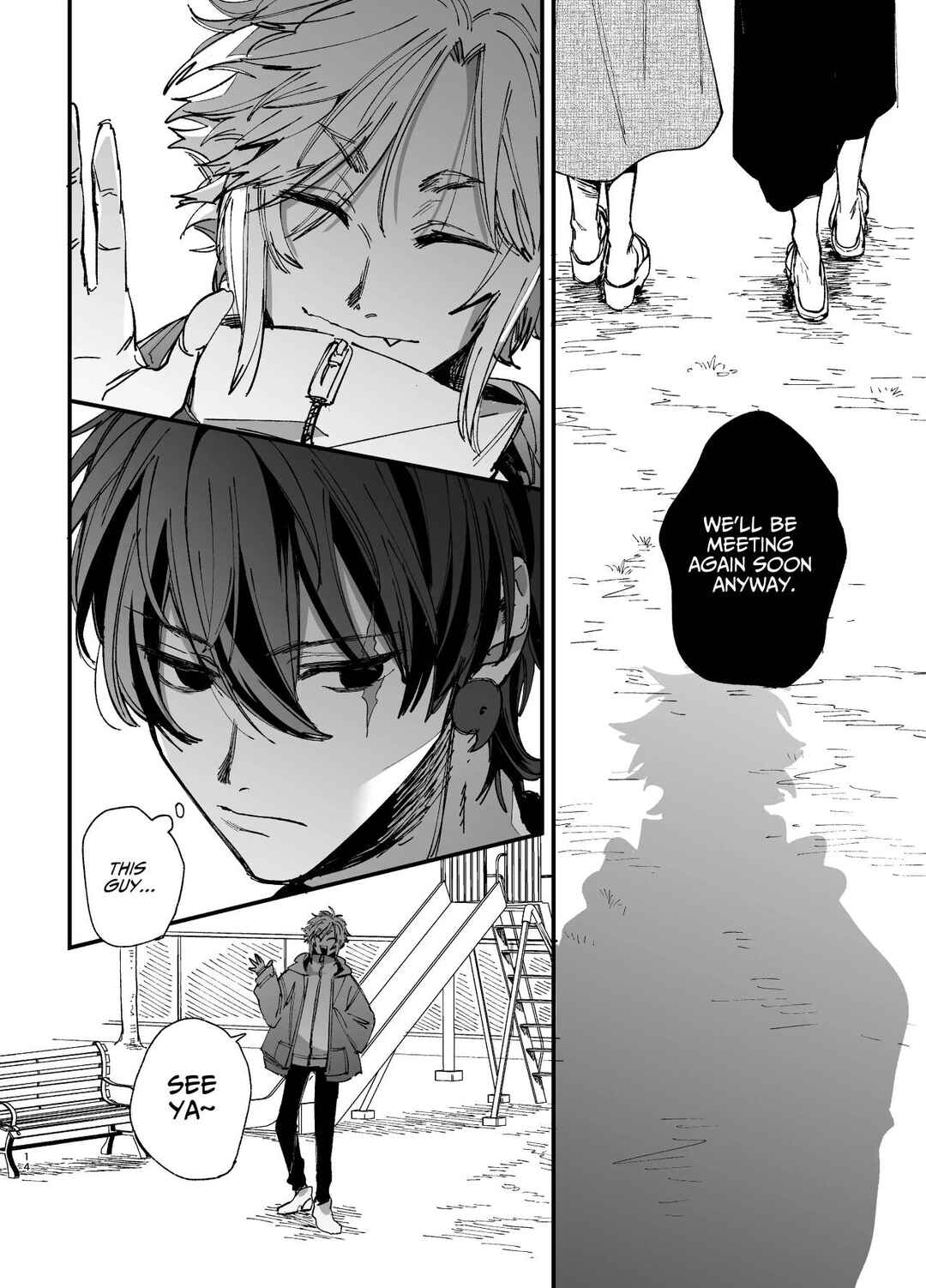 Page 14 Chapter 2 Saikyou Himokuzu Haraiya Ren-kun ni Dakitsubusareru made