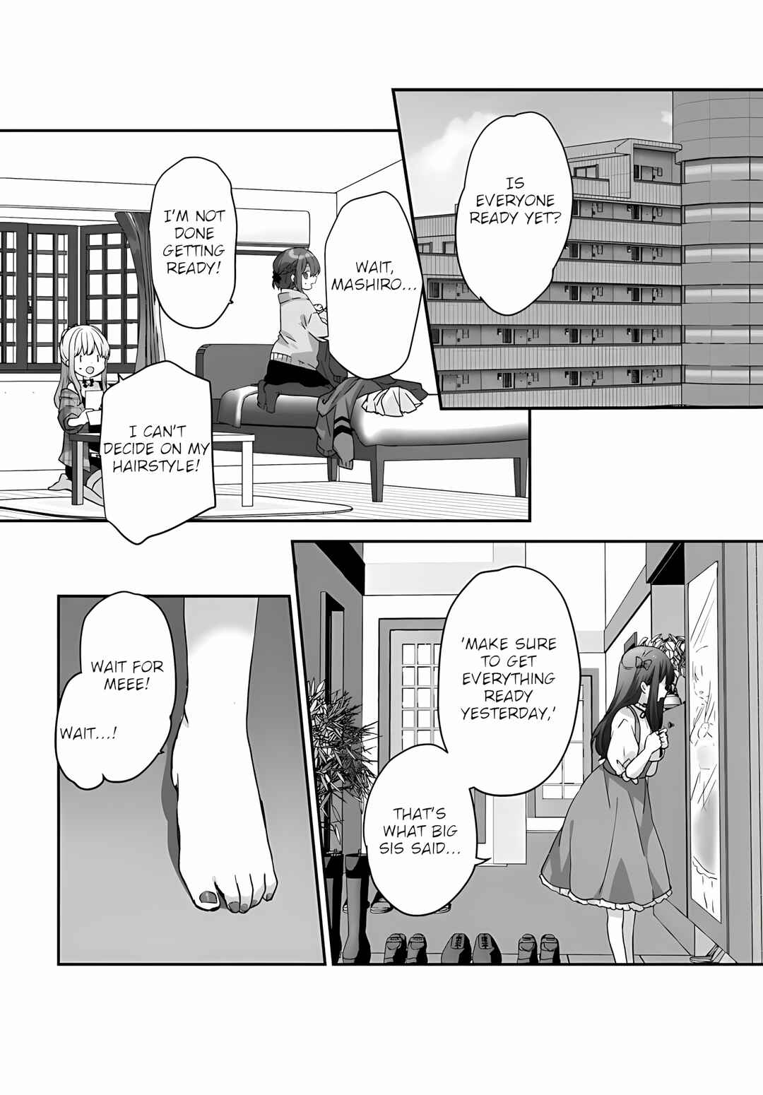 Page 1 Chapter 2.1 Daigaku Nyuugakuji Kara Uwasa Sareteita Bishoujo San Shimai, Ikiwakareteita Gimai Datta.