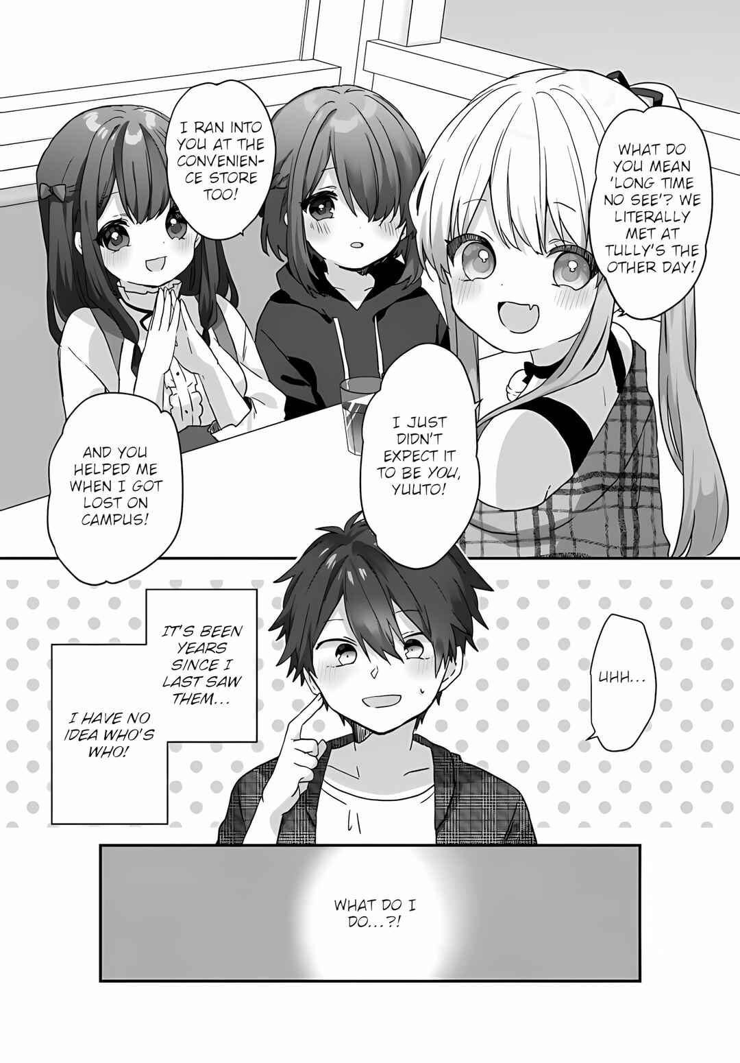 Page 5 Chapter 2.1 Daigaku Nyuugakuji Kara Uwasa Sareteita Bishoujo San Shimai, Ikiwakareteita Gimai Datta.