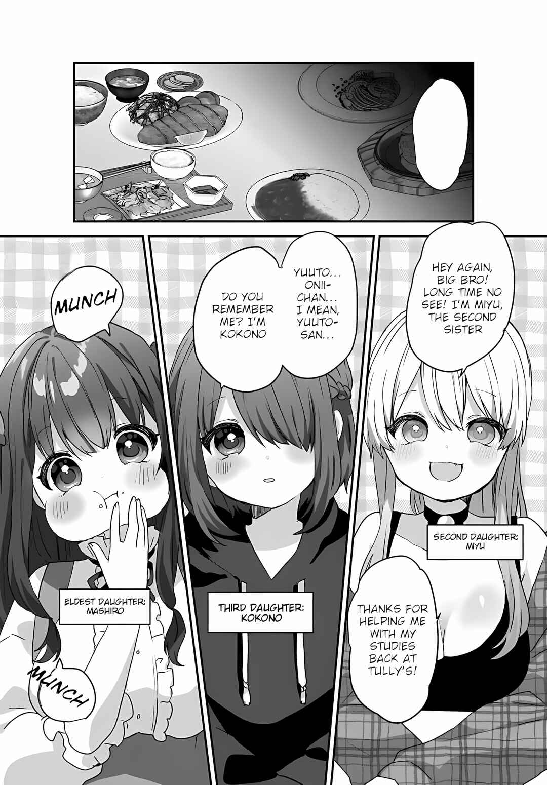 Page 6 Chapter 2.1 Daigaku Nyuugakuji Kara Uwasa Sareteita Bishoujo San Shimai, Ikiwakareteita Gimai Datta.