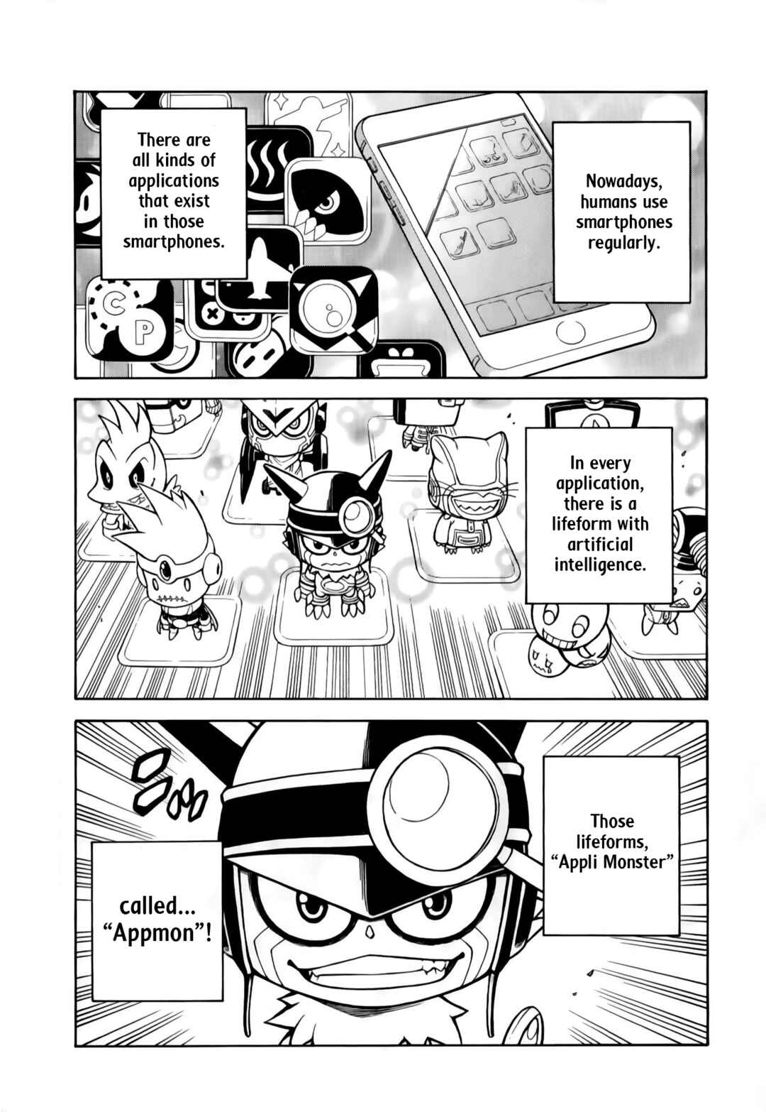Page 4 Chapter 1 Digimon Universe: Appli Monsters: Appmon Academy!!
