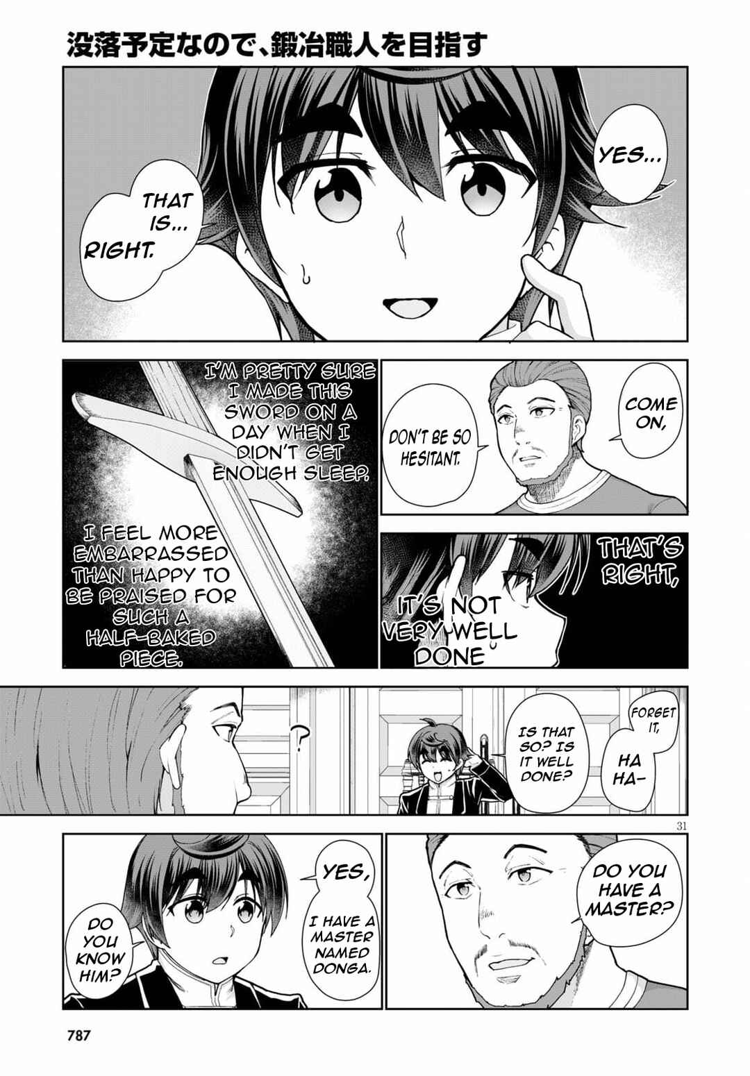 Page 34 Chapter 54 Botsuraku Yotei Nanode, Kajishokunin wo Mezasu