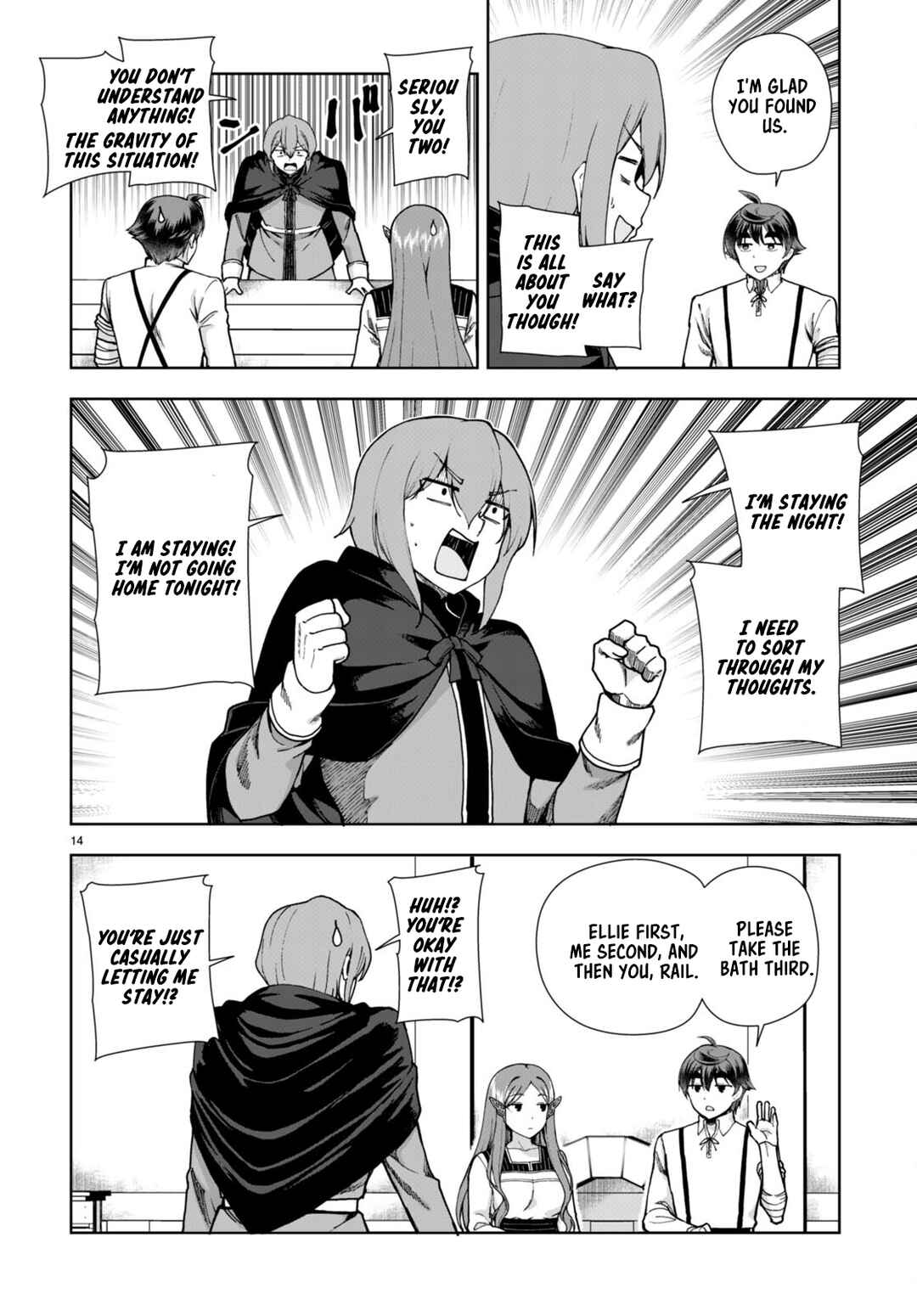 Page 14 Chapter 85 Botsuraku Yotei Nanode, Kajishokunin wo Mezasu