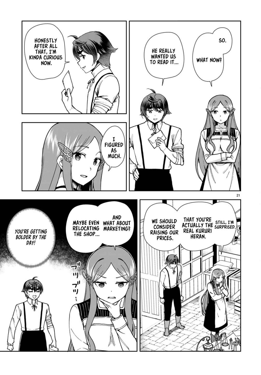 Page 21 Chapter 85 Botsuraku Yotei Nanode, Kajishokunin wo Mezasu