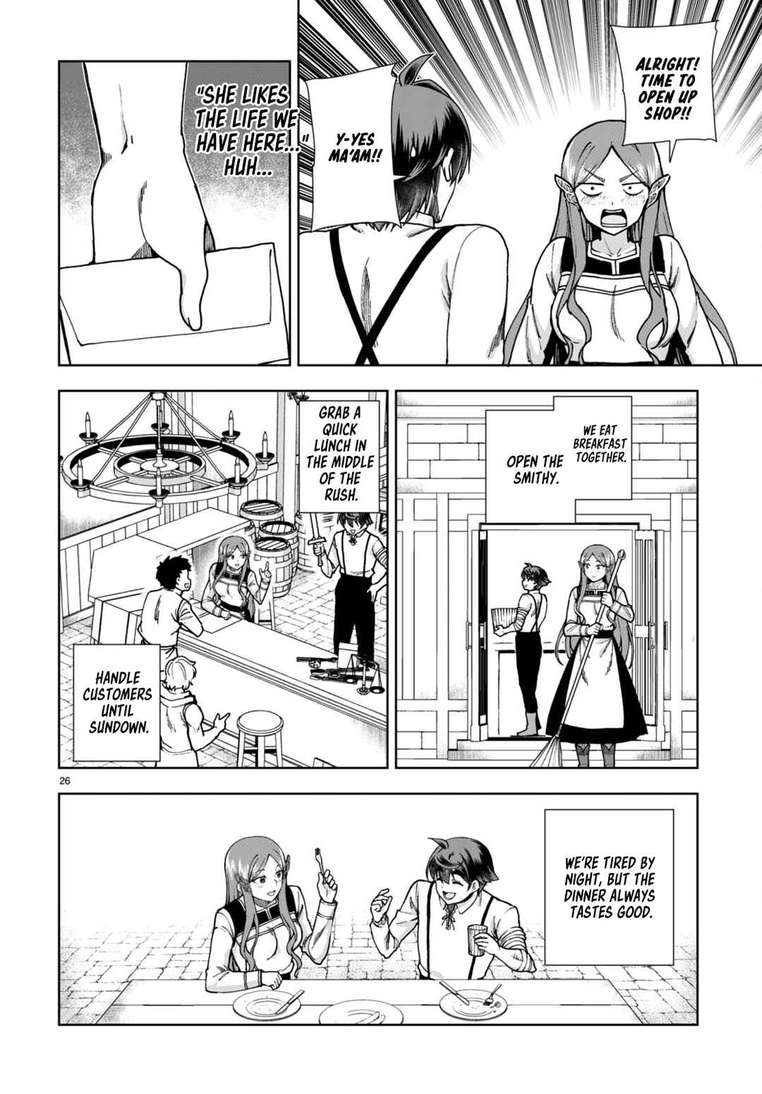 Page 26 Chapter 85 Botsuraku Yotei Nanode, Kajishokunin wo Mezasu