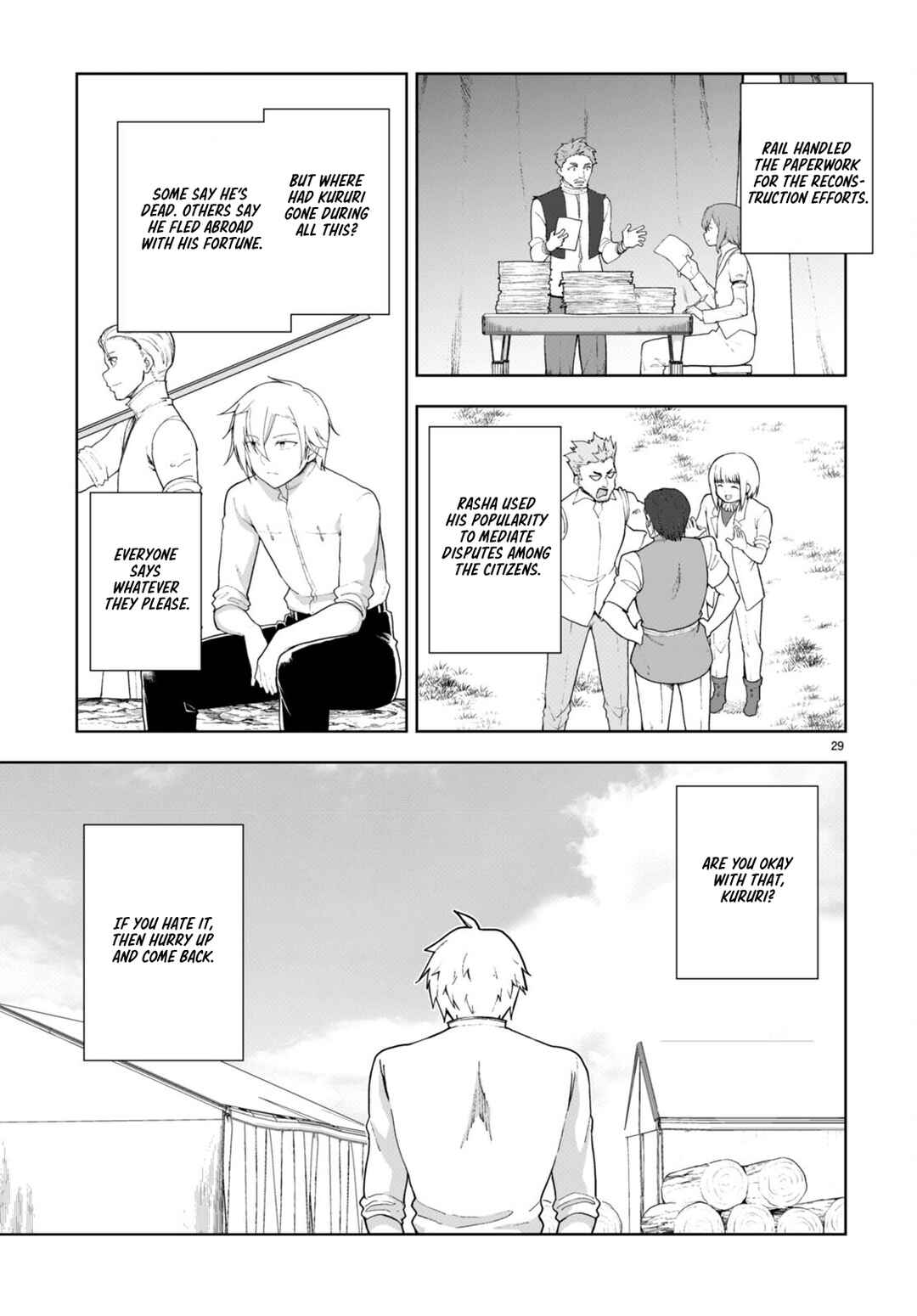 Page 29 Chapter 75 Botsuraku Yotei Nanode, Kajishokunin wo Mezasu