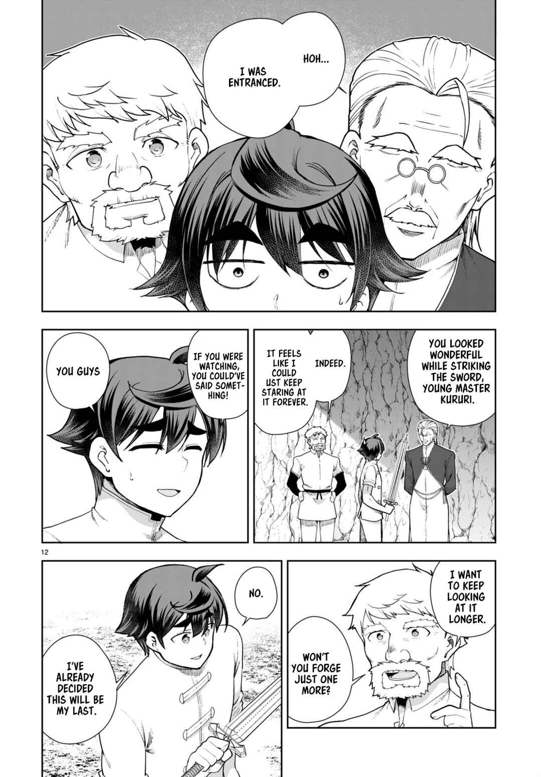 Page 12 Chapter 74 Botsuraku Yotei Nanode, Kajishokunin wo Mezasu