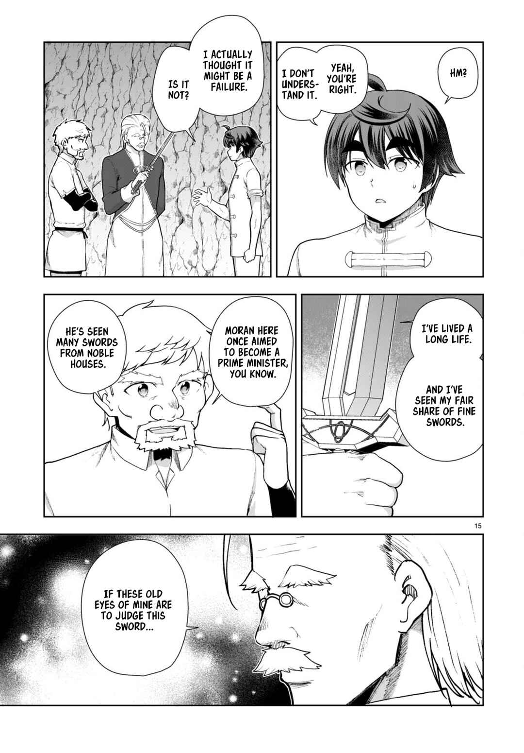 Page 15 Chapter 74 Botsuraku Yotei Nanode, Kajishokunin wo Mezasu
