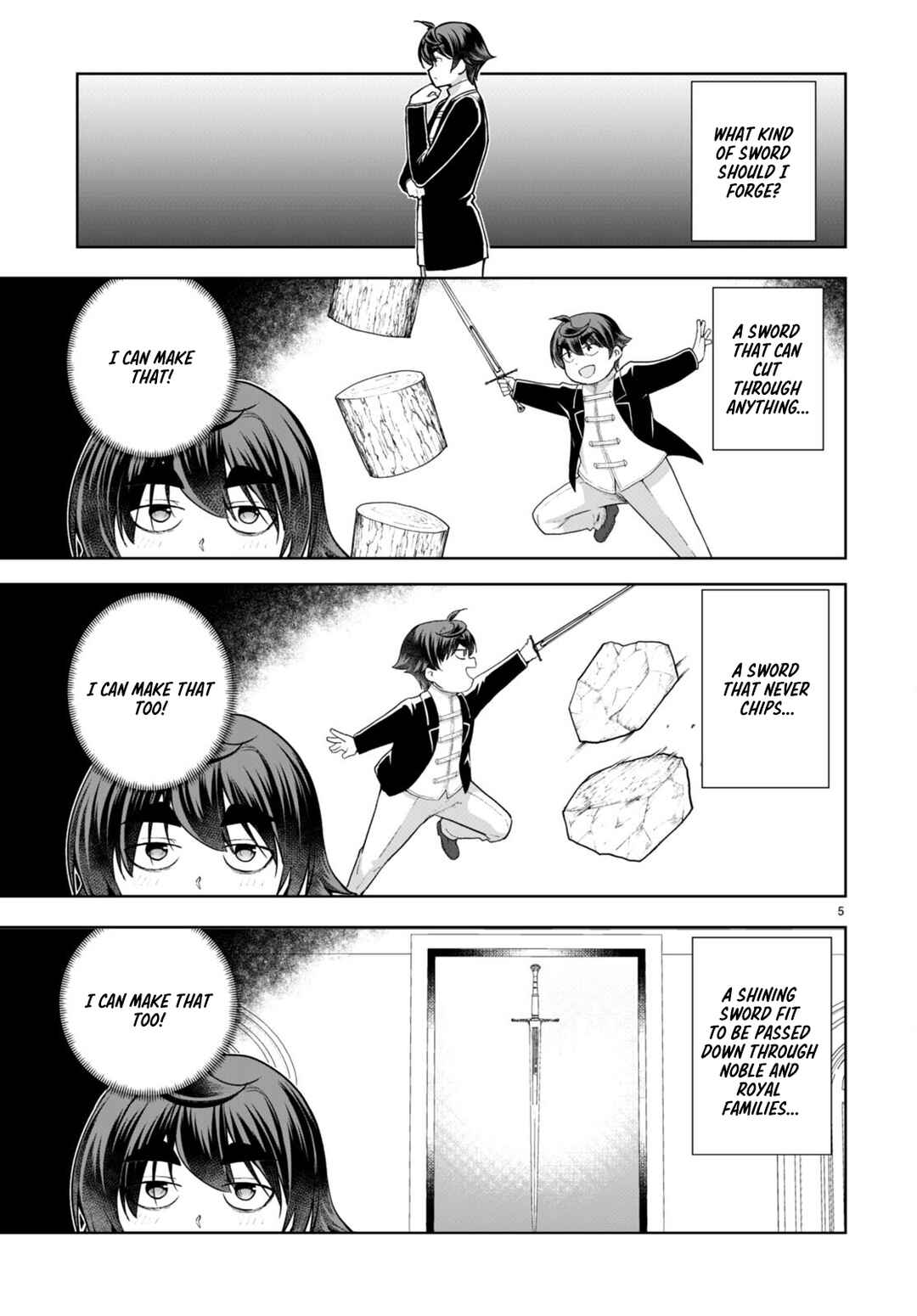 Page 5 Chapter 74 Botsuraku Yotei Nanode, Kajishokunin wo Mezasu