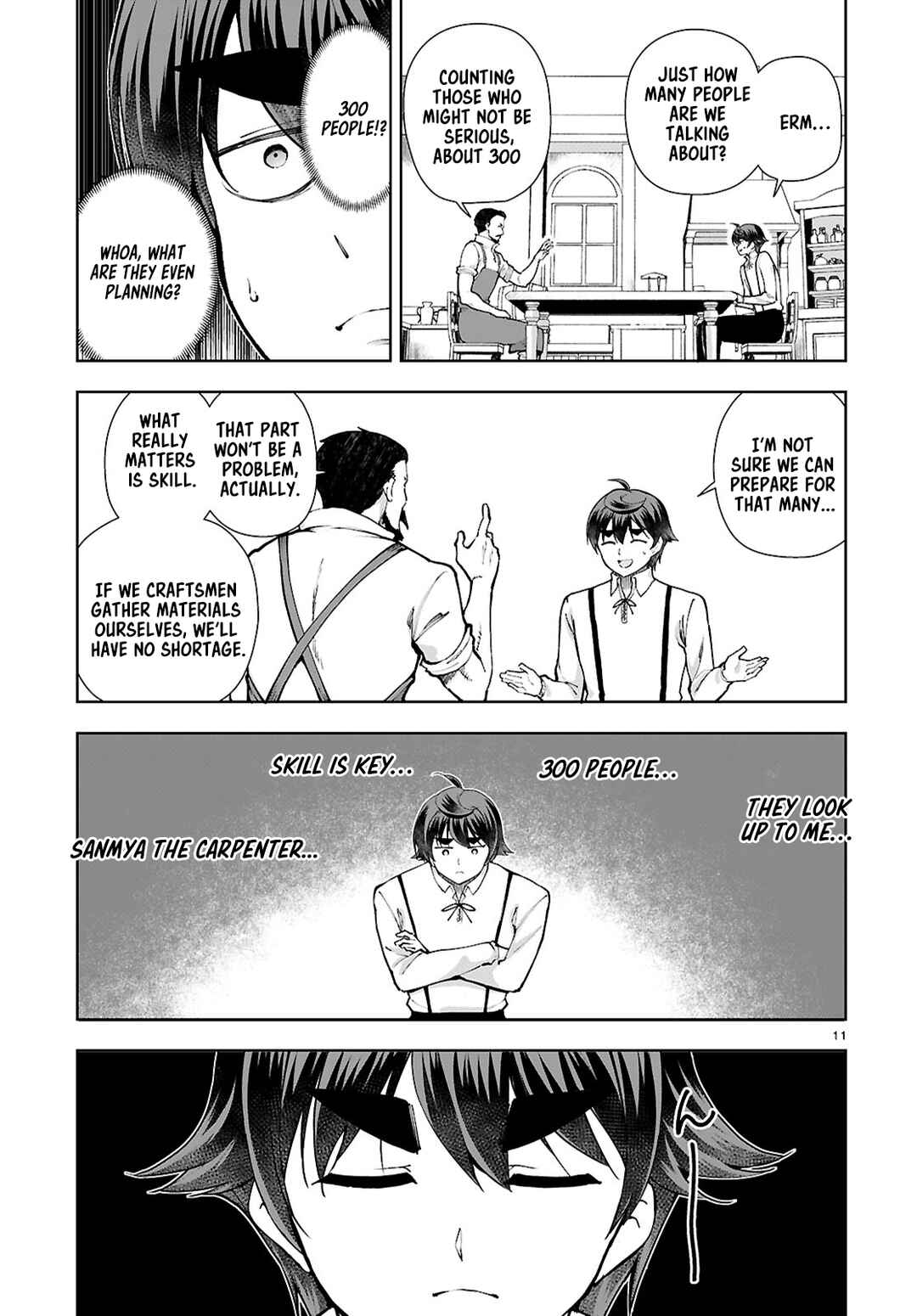 Page 11 Chapter 97 Botsuraku Yotei Nanode, Kajishokunin wo Mezasu
