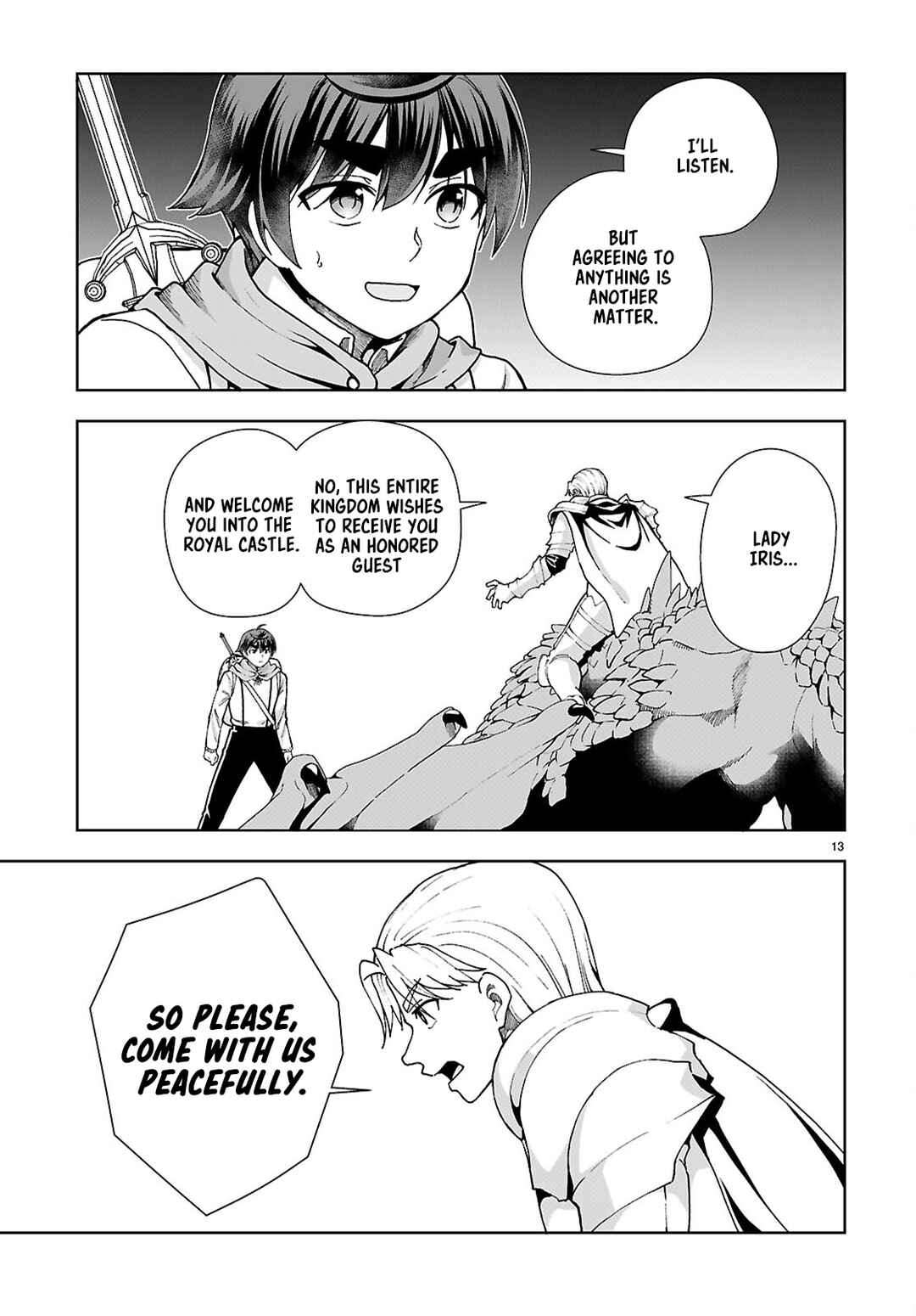 Page 13 Chapter 90 Botsuraku Yotei Nanode, Kajishokunin wo Mezasu