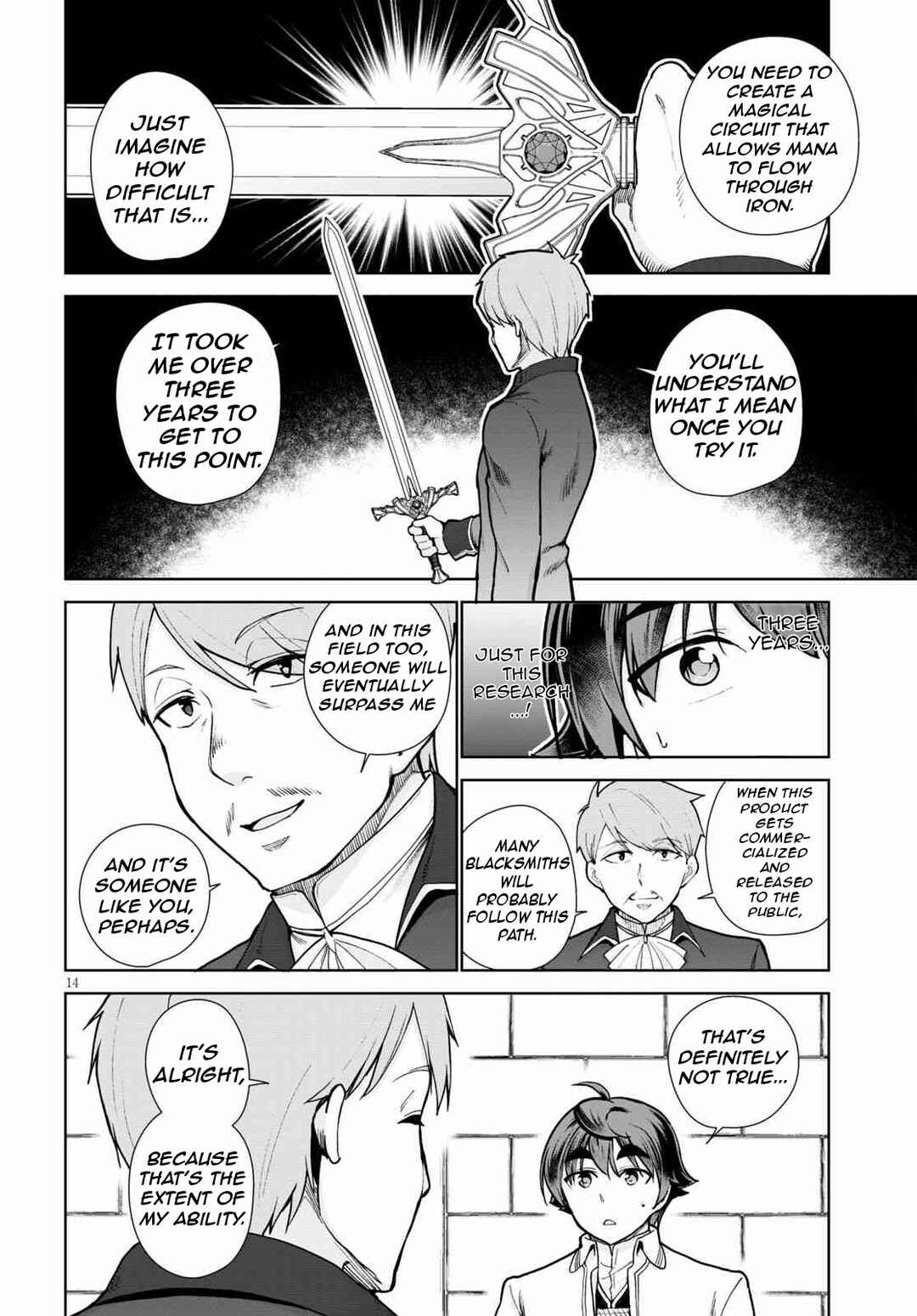 Page 17 Chapter 56 Botsuraku Yotei Nanode, Kajishokunin wo Mezasu