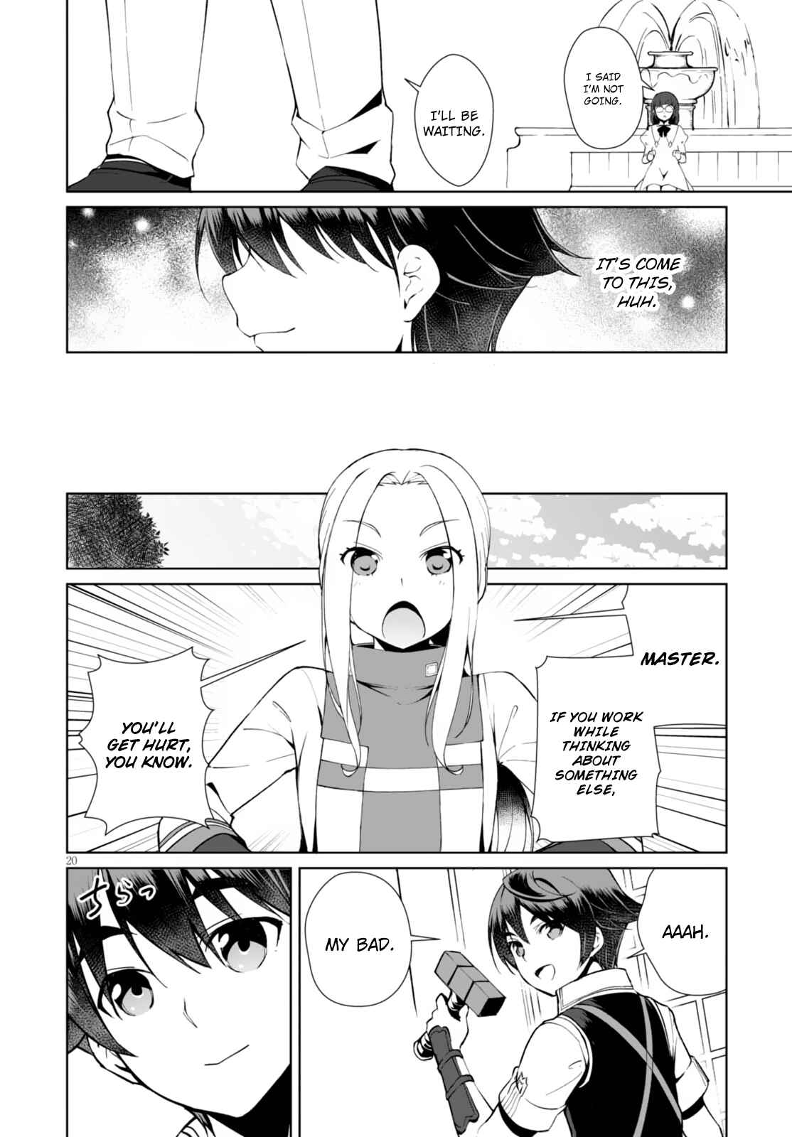 Page 20 Chapter 6 Botsuraku Yotei Nanode, Kajishokunin wo Mezasu