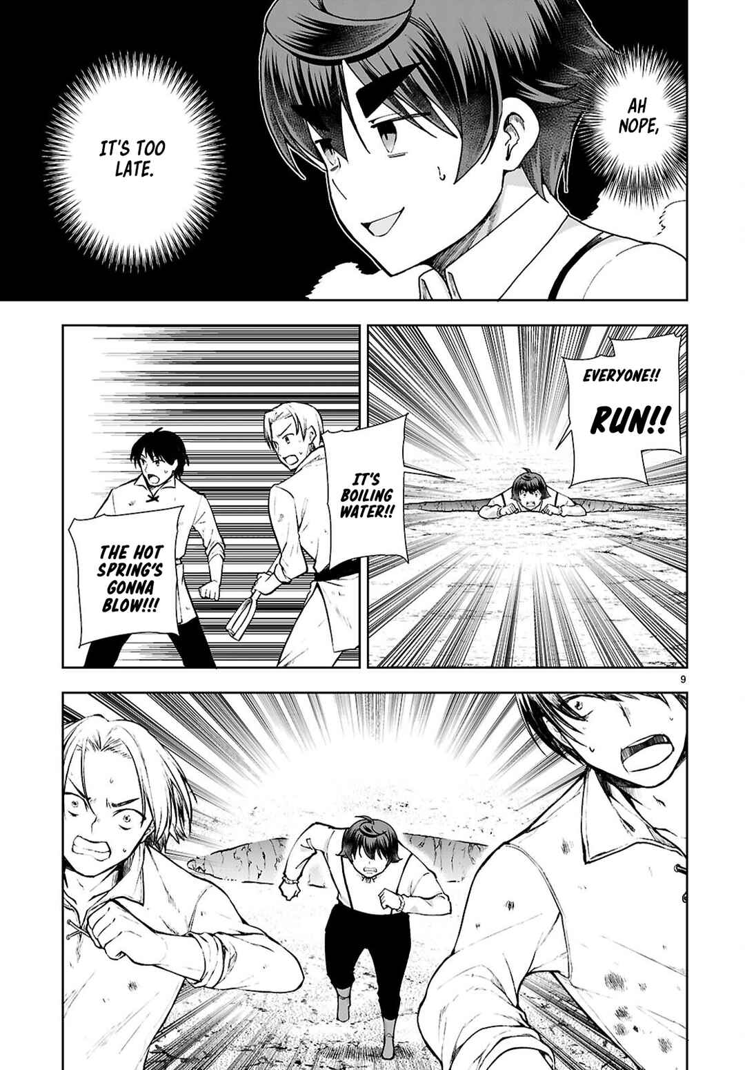 Page 9 Chapter 99 Botsuraku Yotei Nanode, Kajishokunin wo Mezasu