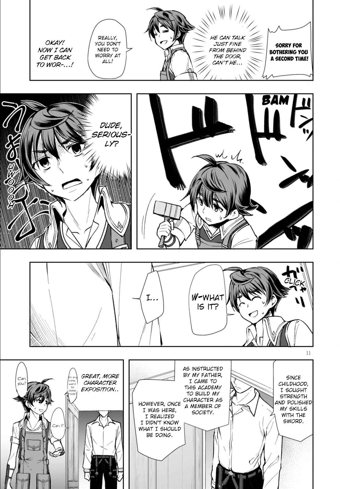 Page 11 Chapter 3 Botsuraku Yotei Nanode, Kajishokunin wo Mezasu