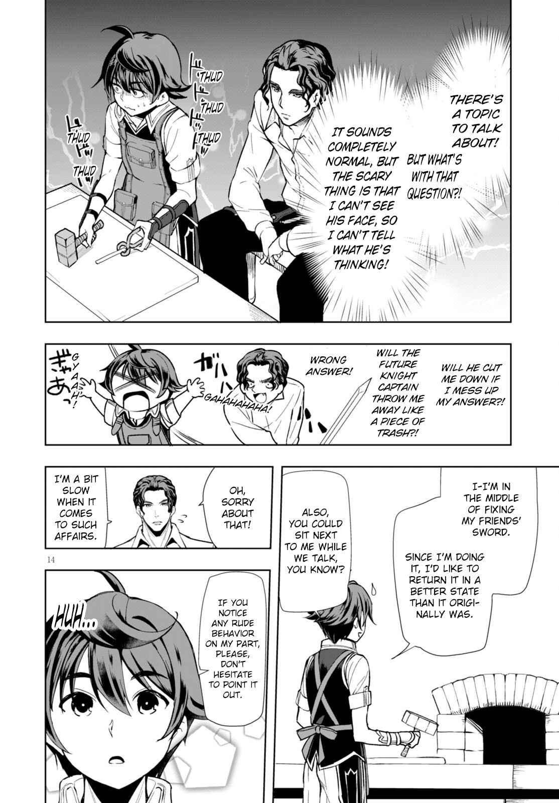 Page 14 Chapter 3 Botsuraku Yotei Nanode, Kajishokunin wo Mezasu