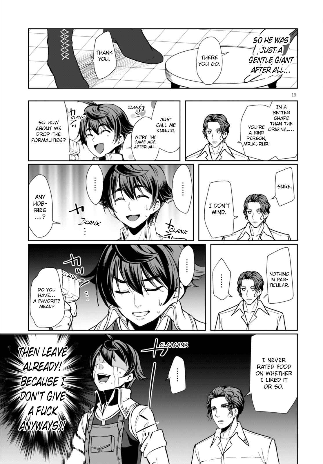 Page 15 Chapter 3 Botsuraku Yotei Nanode, Kajishokunin wo Mezasu