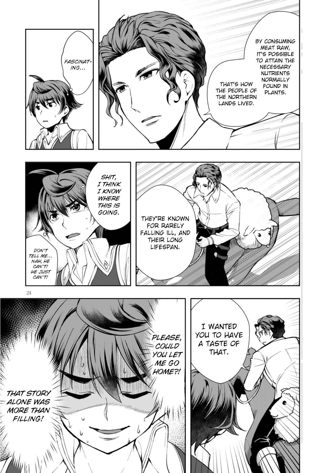 Page 24 Chapter 3 Botsuraku Yotei Nanode, Kajishokunin wo Mezasu