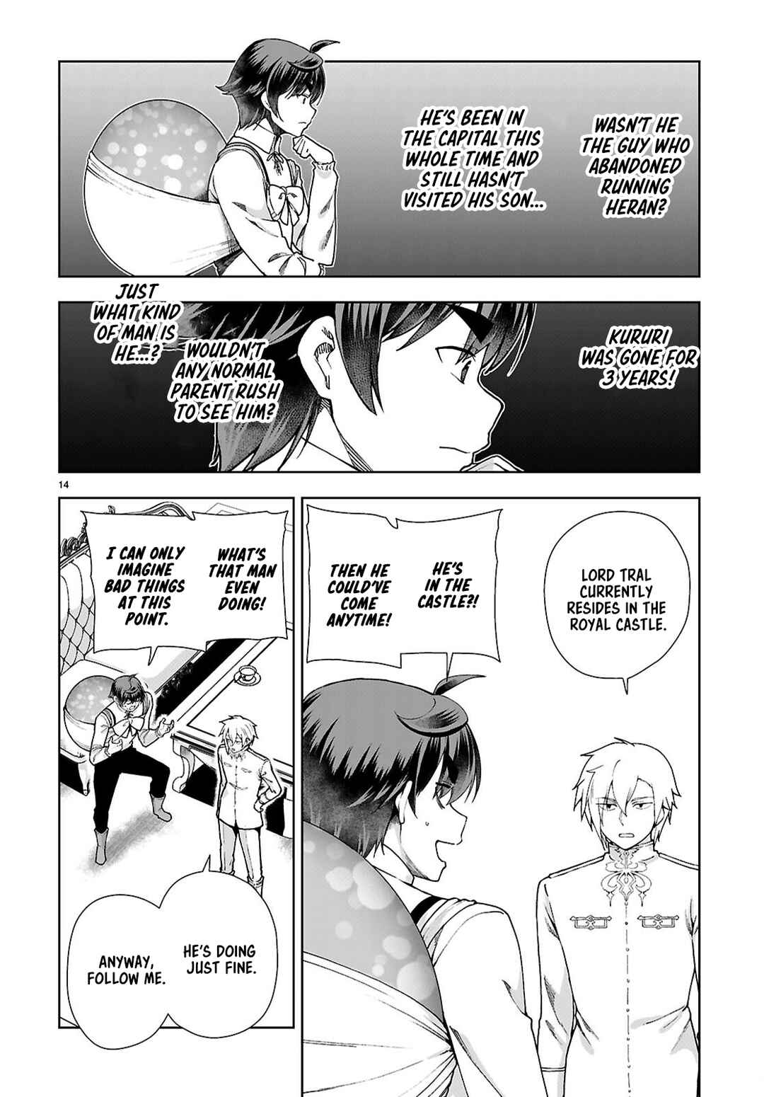 Page 14 Chapter 93 Botsuraku Yotei Nanode, Kajishokunin wo Mezasu