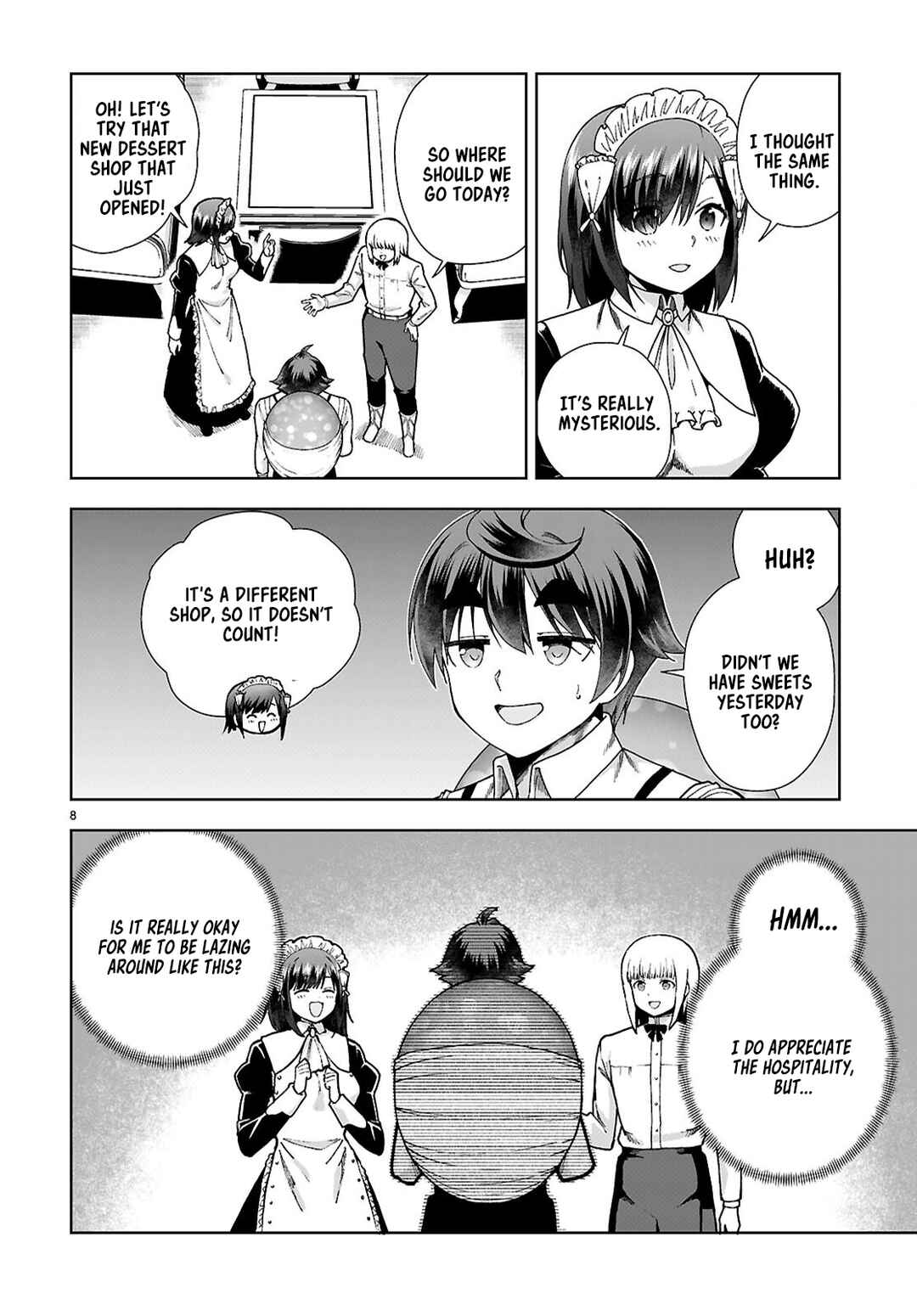 Page 8 Chapter 93 Botsuraku Yotei Nanode, Kajishokunin wo Mezasu