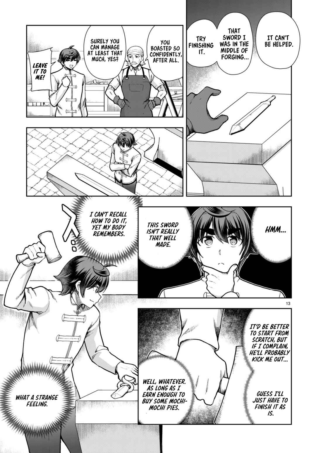 Page 13 Chapter 78 Botsuraku Yotei Nanode, Kajishokunin wo Mezasu