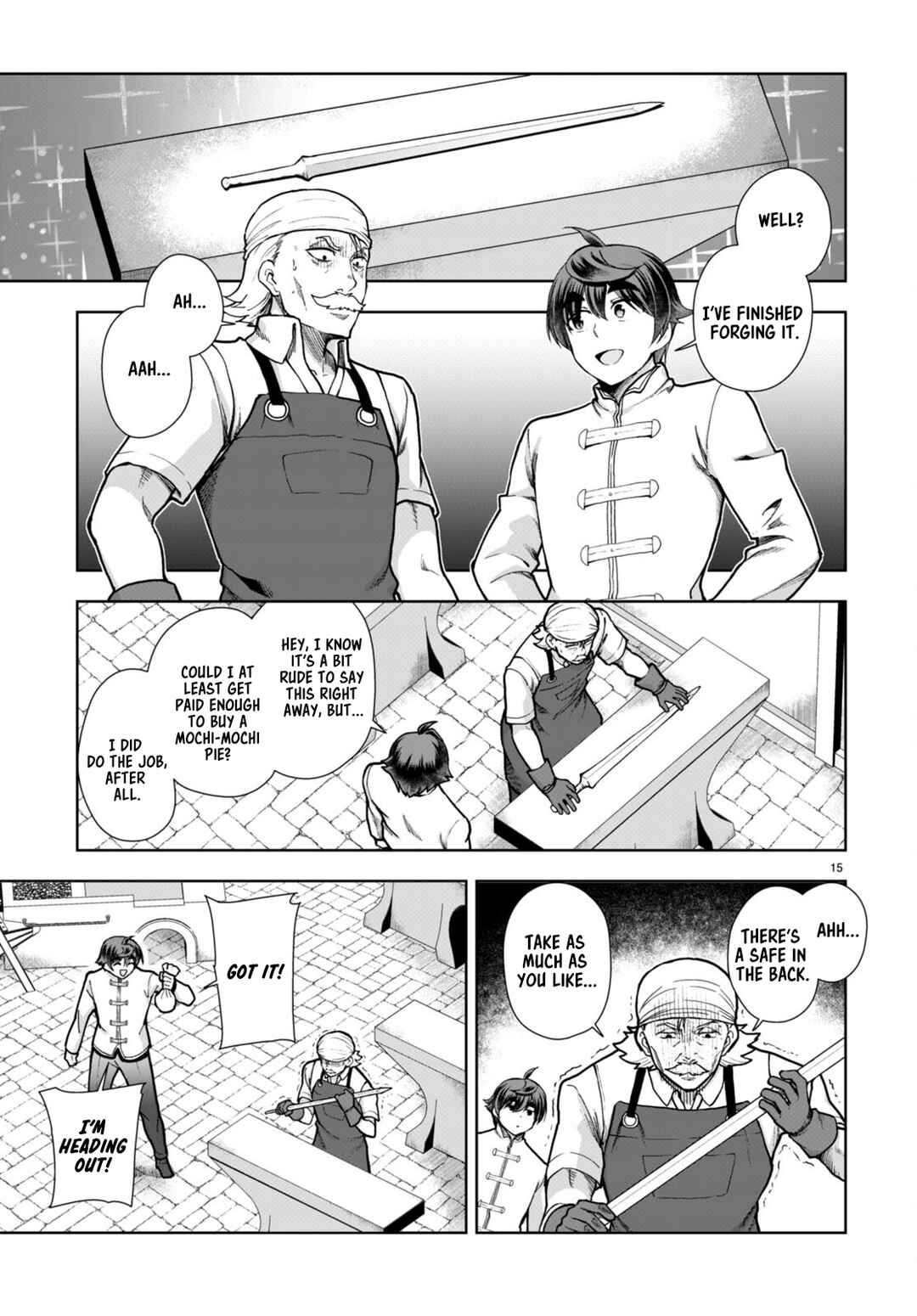 Page 15 Chapter 78 Botsuraku Yotei Nanode, Kajishokunin wo Mezasu