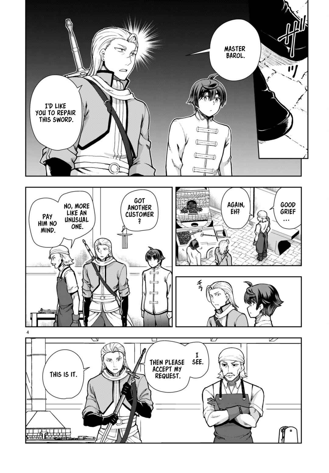 Page 4 Chapter 78 Botsuraku Yotei Nanode, Kajishokunin wo Mezasu