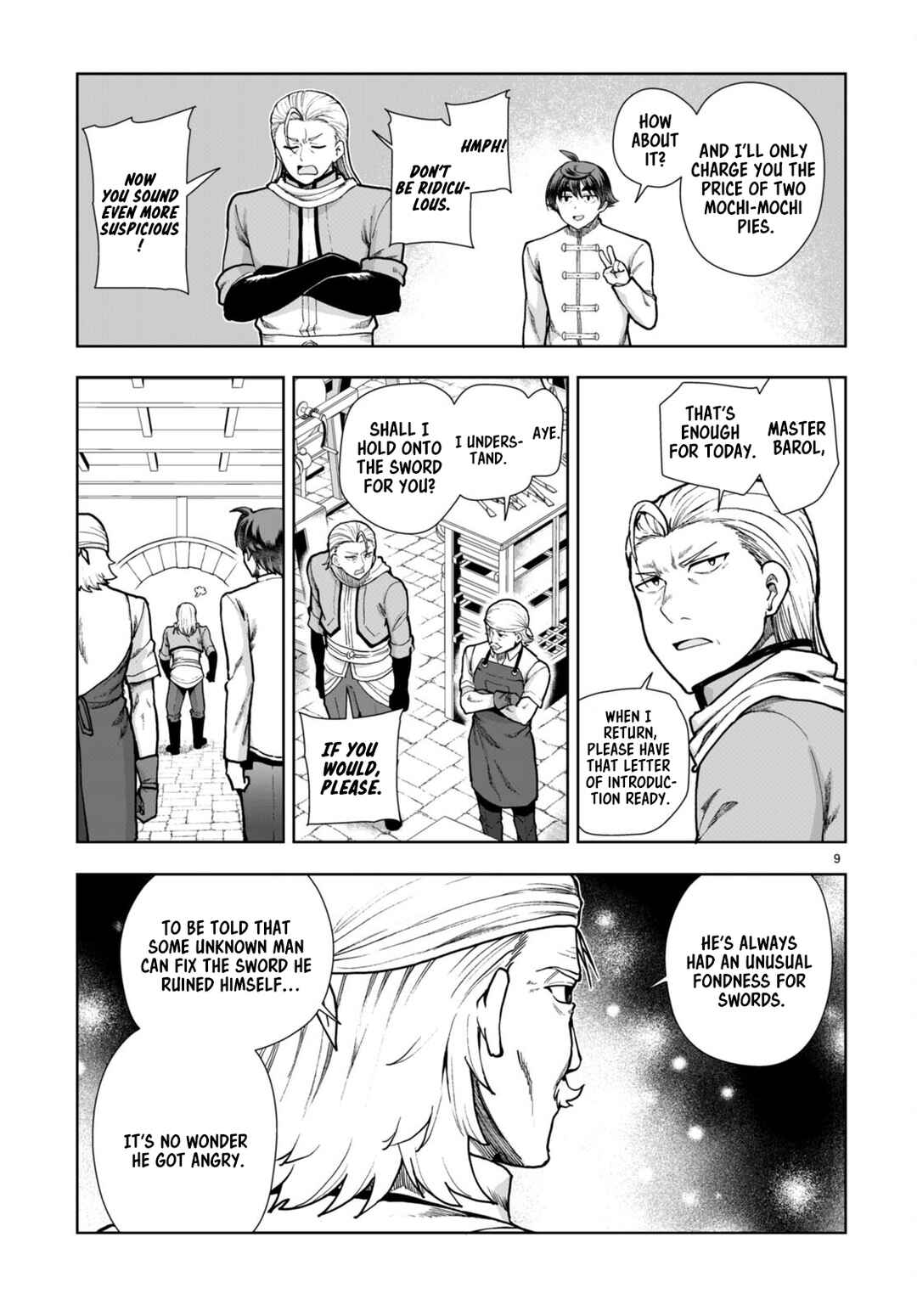 Page 9 Chapter 78 Botsuraku Yotei Nanode, Kajishokunin wo Mezasu