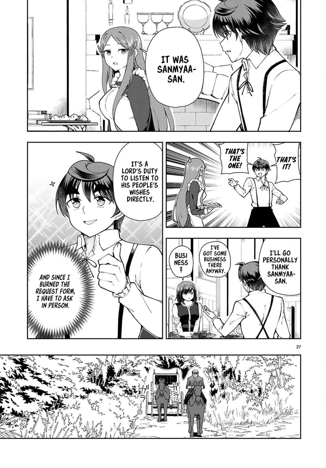 Page 27 Chapter 96 Botsuraku Yotei Nanode, Kajishokunin wo Mezasu