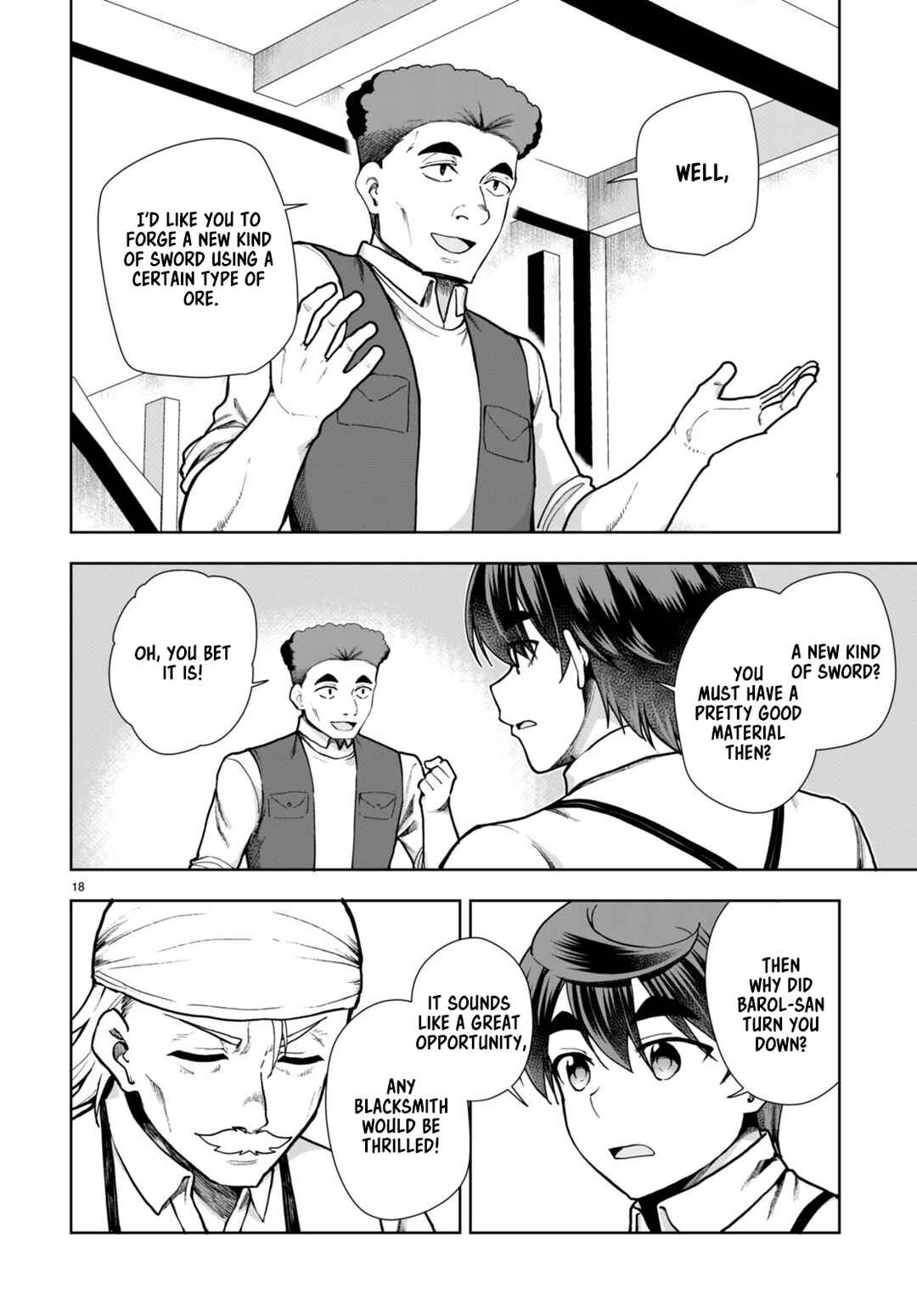 Page 18 Chapter 82 Botsuraku Yotei Nanode, Kajishokunin wo Mezasu