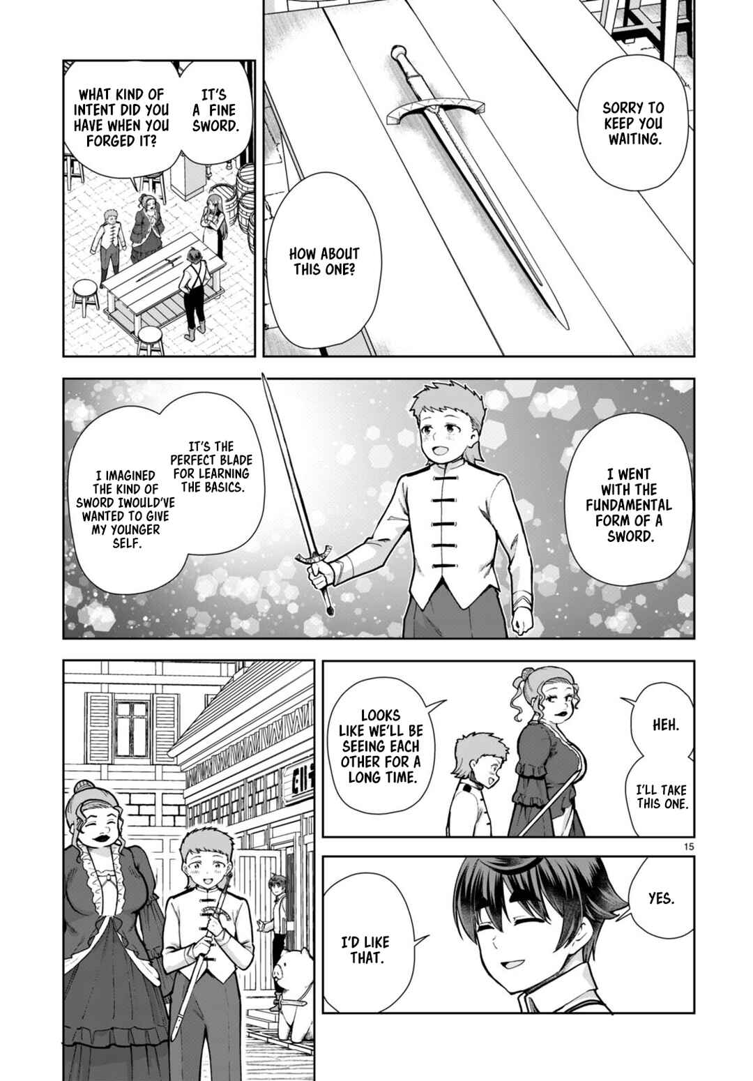Page 15 Chapter 81 Botsuraku Yotei Nanode, Kajishokunin wo Mezasu