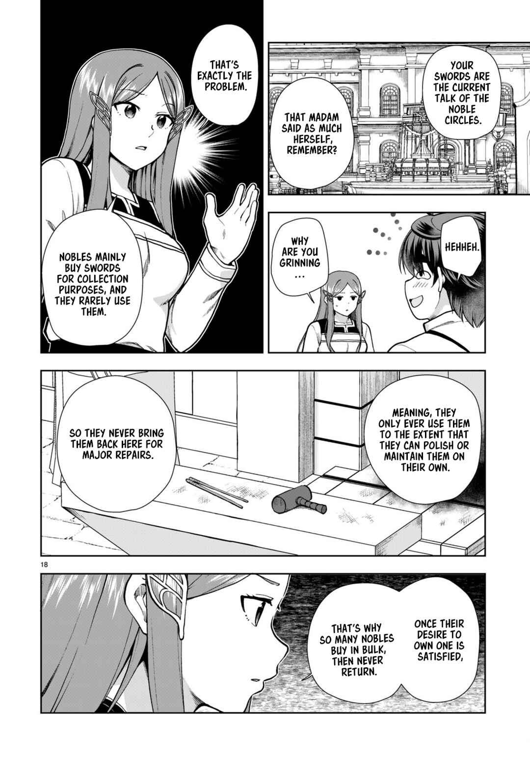 Page 18 Chapter 81 Botsuraku Yotei Nanode, Kajishokunin wo Mezasu