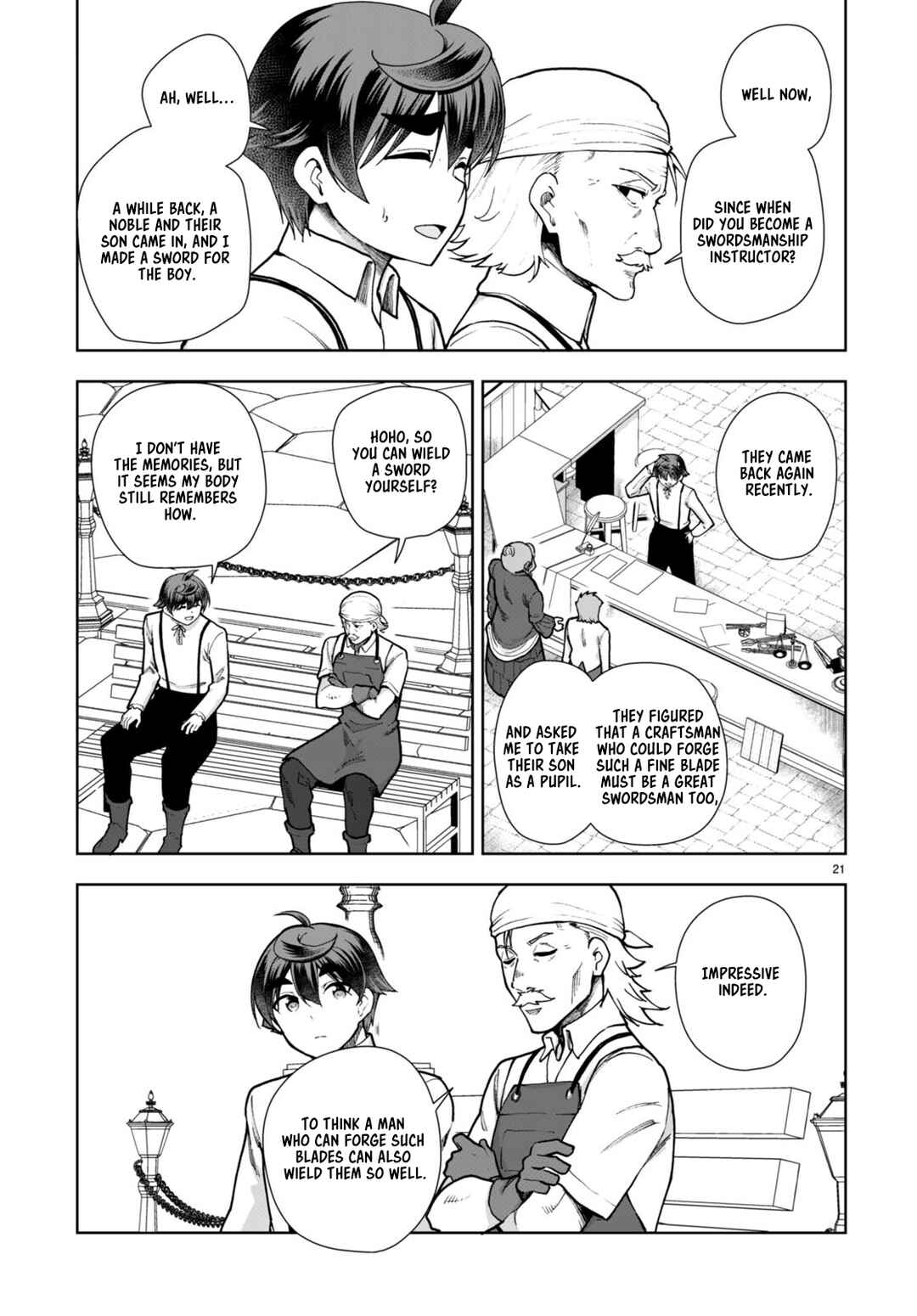 Page 21 Chapter 81 Botsuraku Yotei Nanode, Kajishokunin wo Mezasu