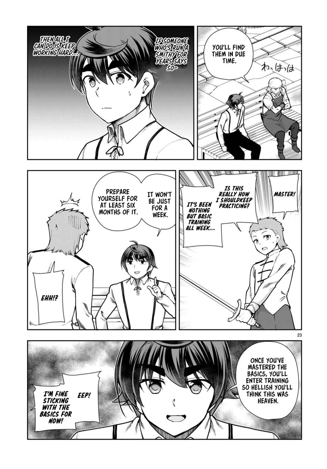 Page 23 Chapter 81 Botsuraku Yotei Nanode, Kajishokunin wo Mezasu