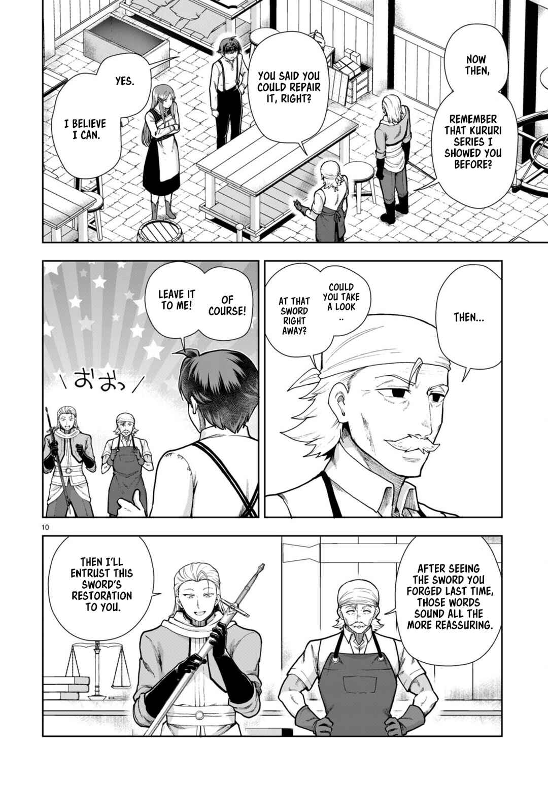 Page 10 Chapter 80 Botsuraku Yotei Nanode, Kajishokunin wo Mezasu