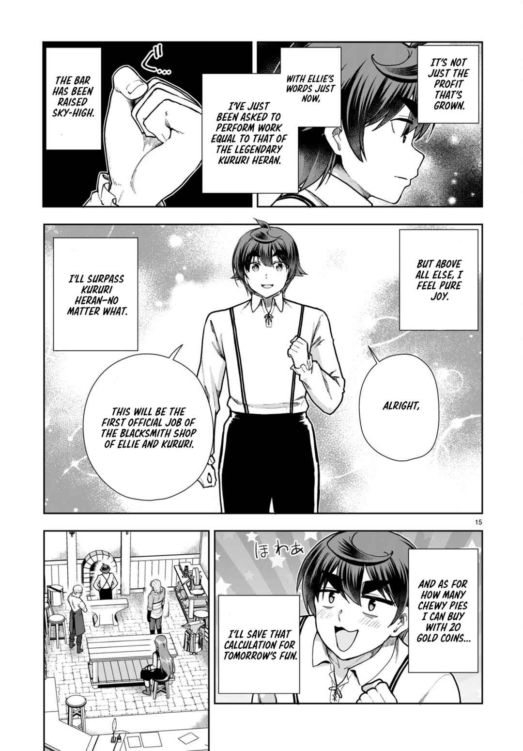 Page 15 Chapter 80 Botsuraku Yotei Nanode, Kajishokunin wo Mezasu