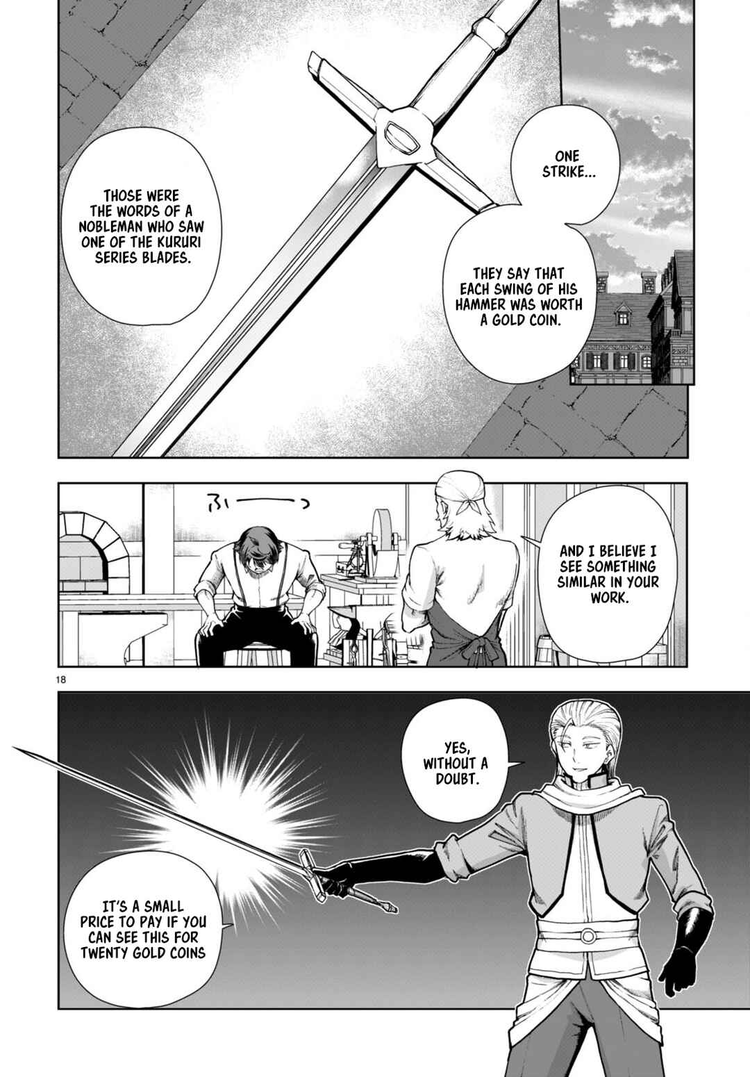 Page 18 Chapter 80 Botsuraku Yotei Nanode, Kajishokunin wo Mezasu
