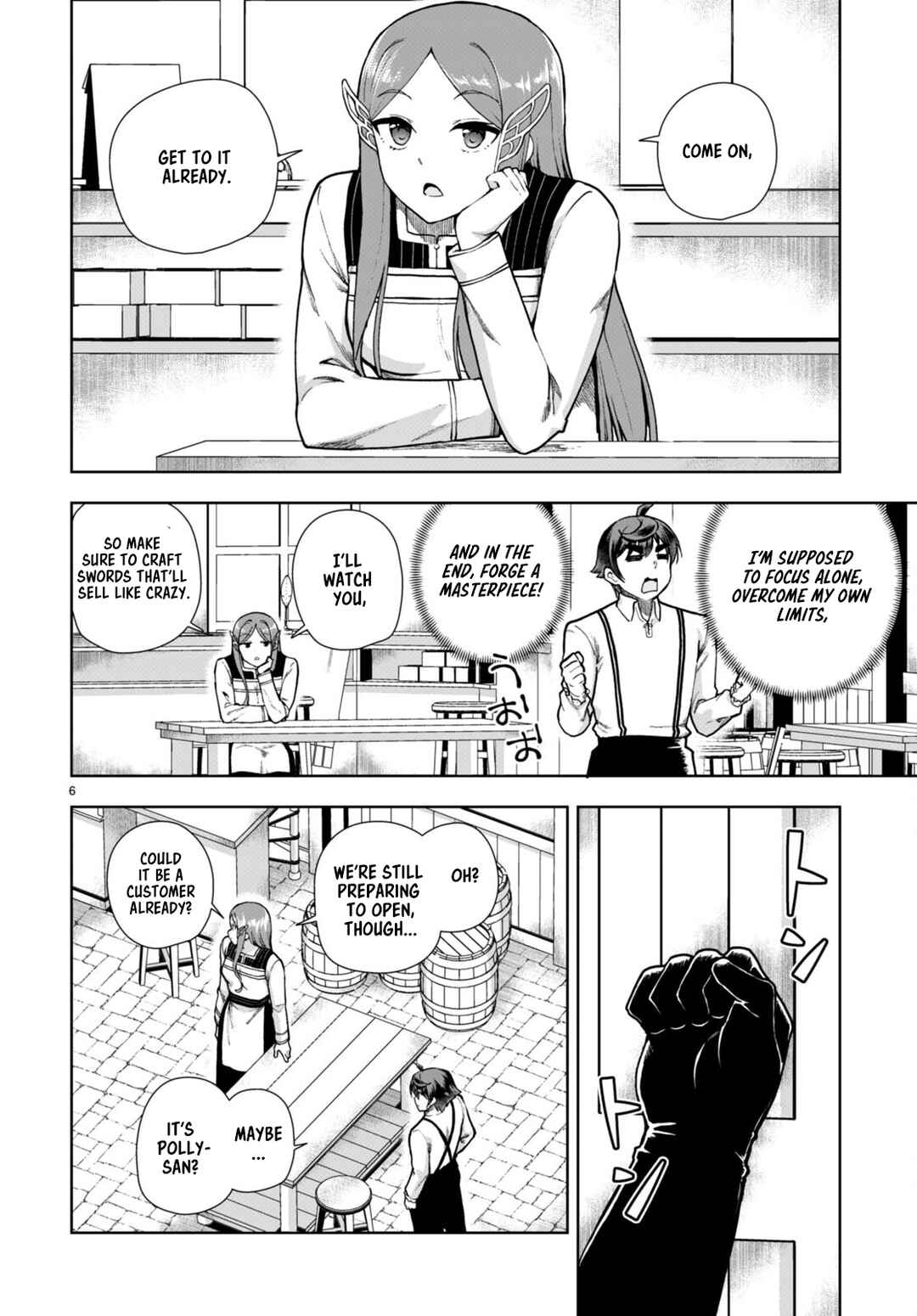 Page 6 Chapter 80 Botsuraku Yotei Nanode, Kajishokunin wo Mezasu