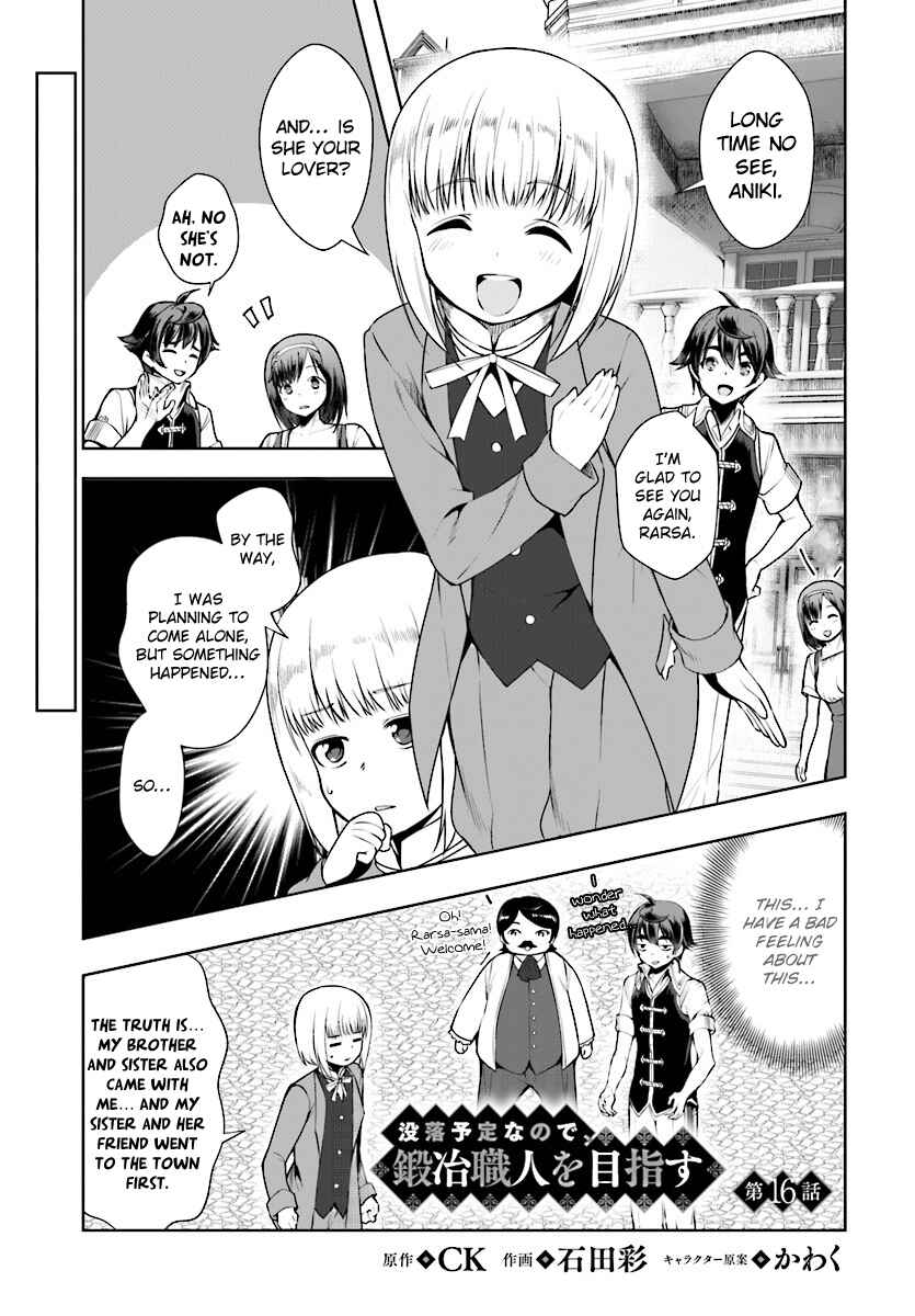 Page 1 Chapter 16 Botsuraku Yotei Nanode, Kajishokunin wo Mezasu