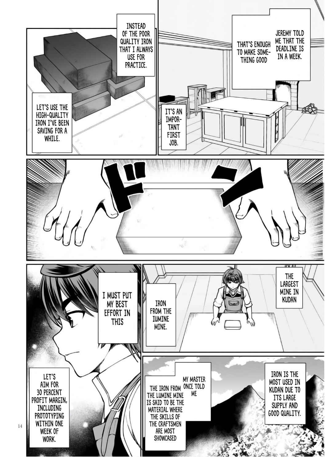 Page 15 Chapter 45 Botsuraku Yotei Nanode, Kajishokunin wo Mezasu