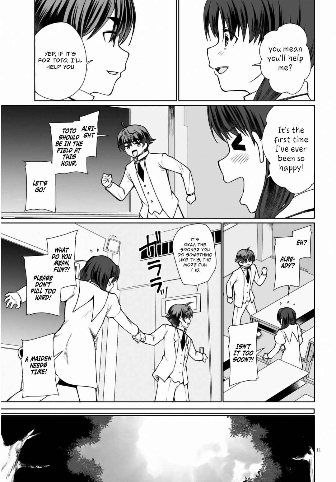 Page 12 Chapter 44 Botsuraku Yotei Nanode, Kajishokunin wo Mezasu