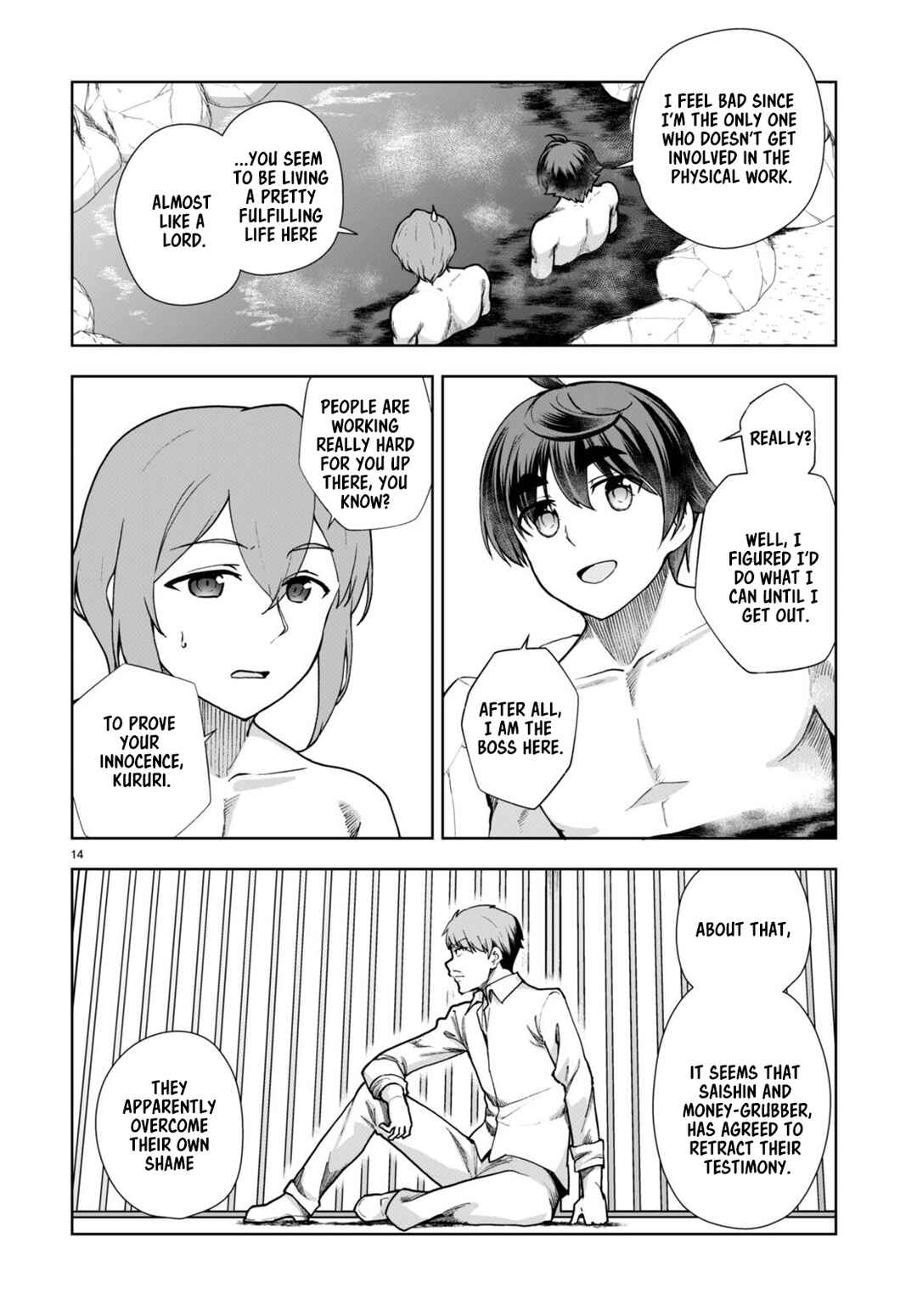 Page 14 Chapter 60 Botsuraku Yotei Nanode, Kajishokunin wo Mezasu