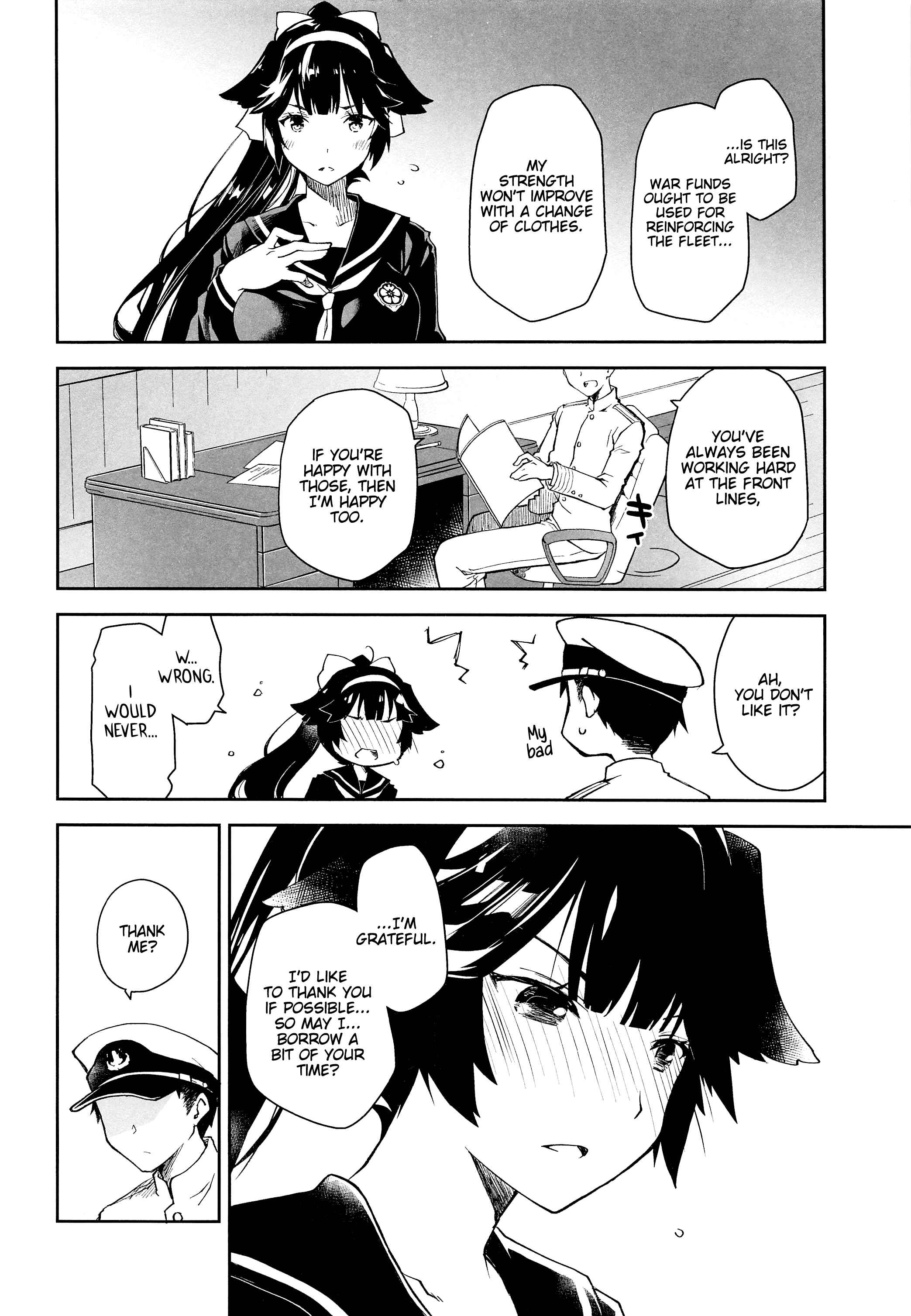 Page 9 Chapter Unknown_4b24 Azur Lane - Kakin Shikikan, Fuku o Kau. (Doujinshi)