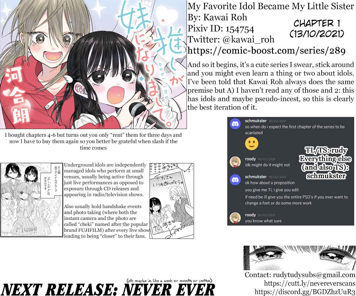 Page 20 Chapter 1 Oshi ga Imouto Ni Narimashite