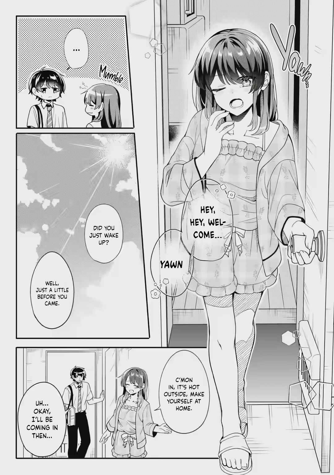 Page 12 Chapter 2.1 Muboubi Kawaii Pajama Sugata no Bishoujo to Heya de Futarikiri