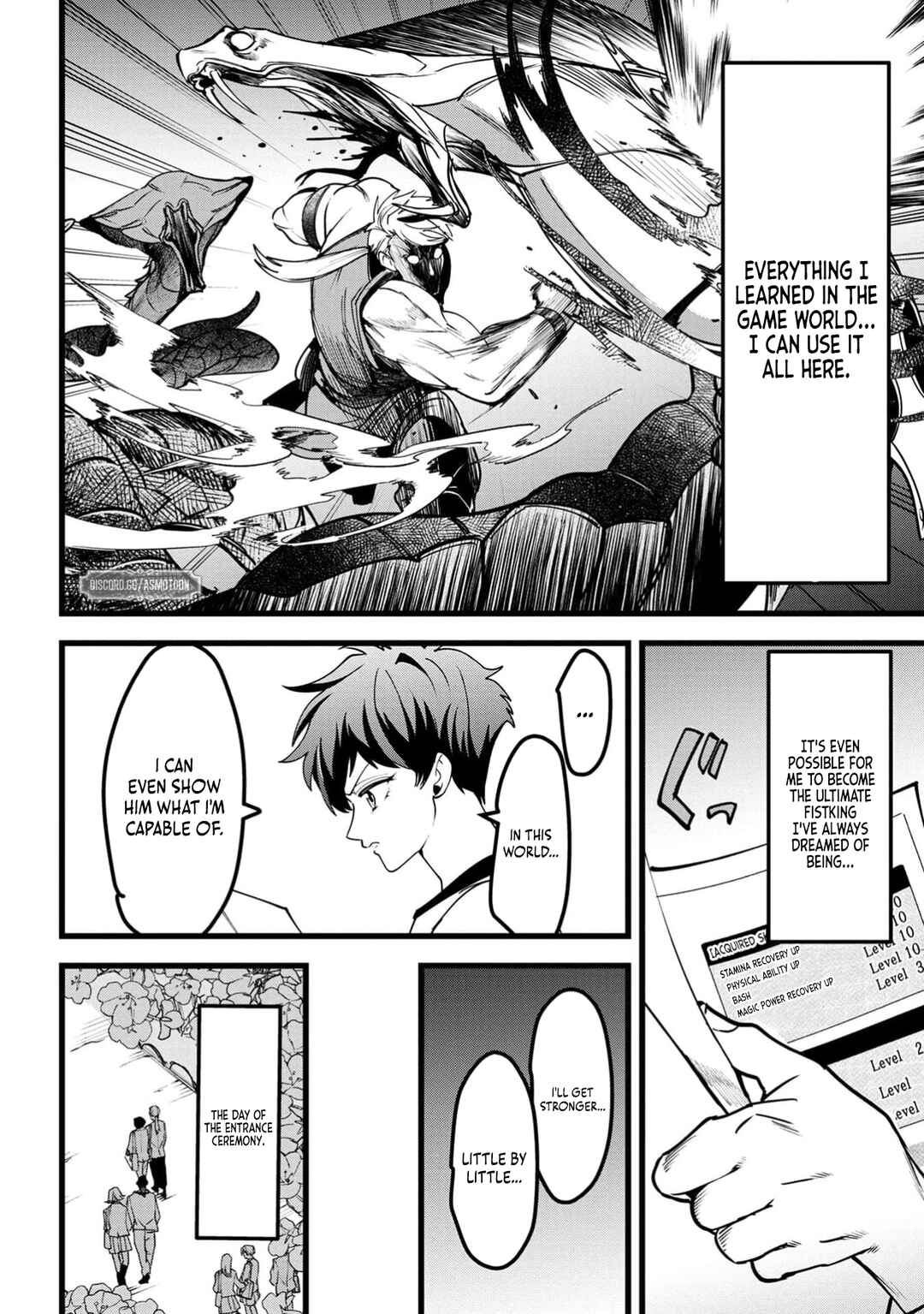 Page 9 Chapter 3 Net Game Haijin no Isekai Tenseiki - Kobushiou to Yobareta Saikyou no Kobushi ga Tsukaenai node, 1-nichi 8-jikan Konbou wo Furu Koto kara Hajimeta
