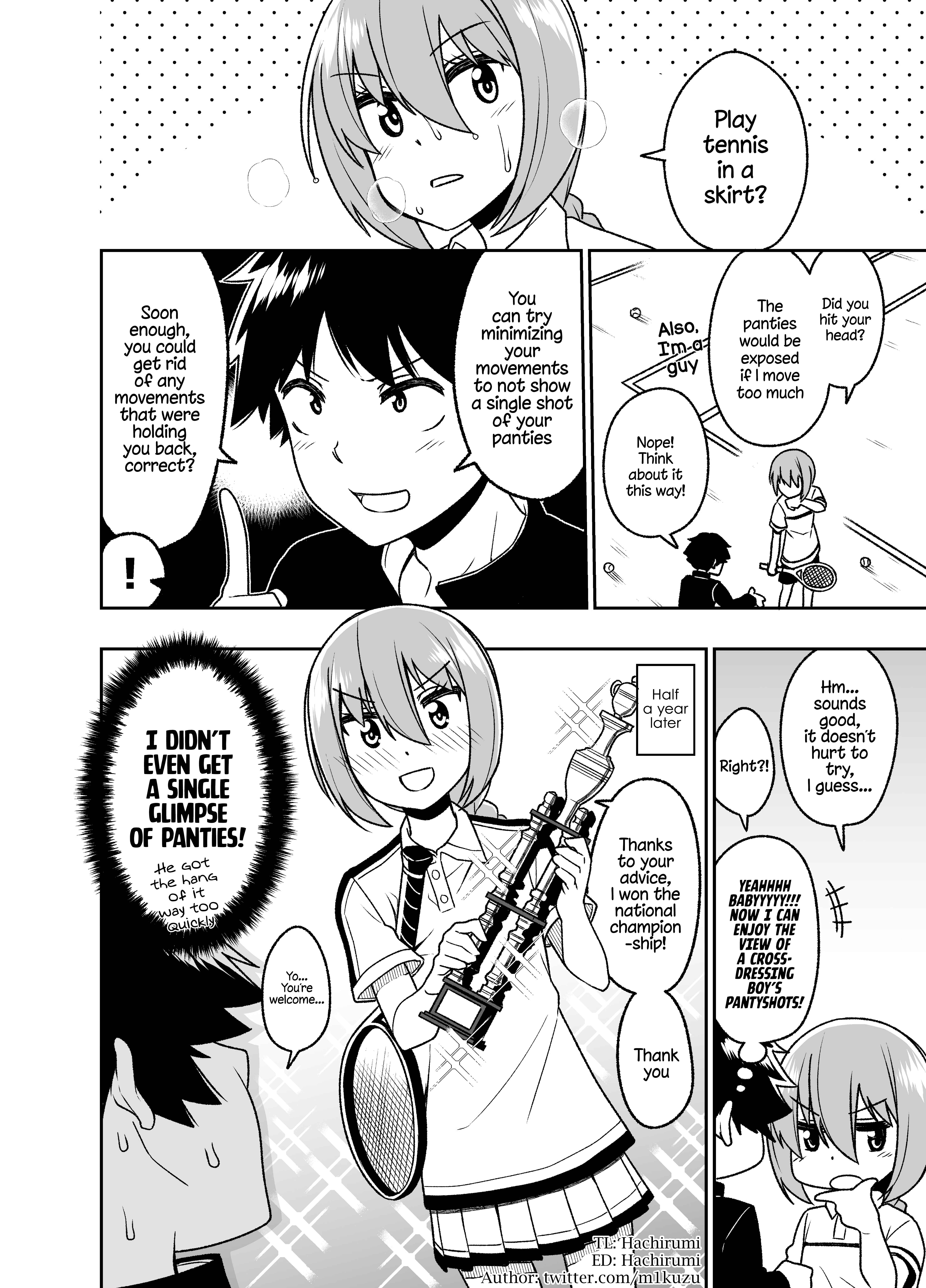 Page 1 Chapter Unknown_d4d0 Crossdressing Boy in the Tennis Club