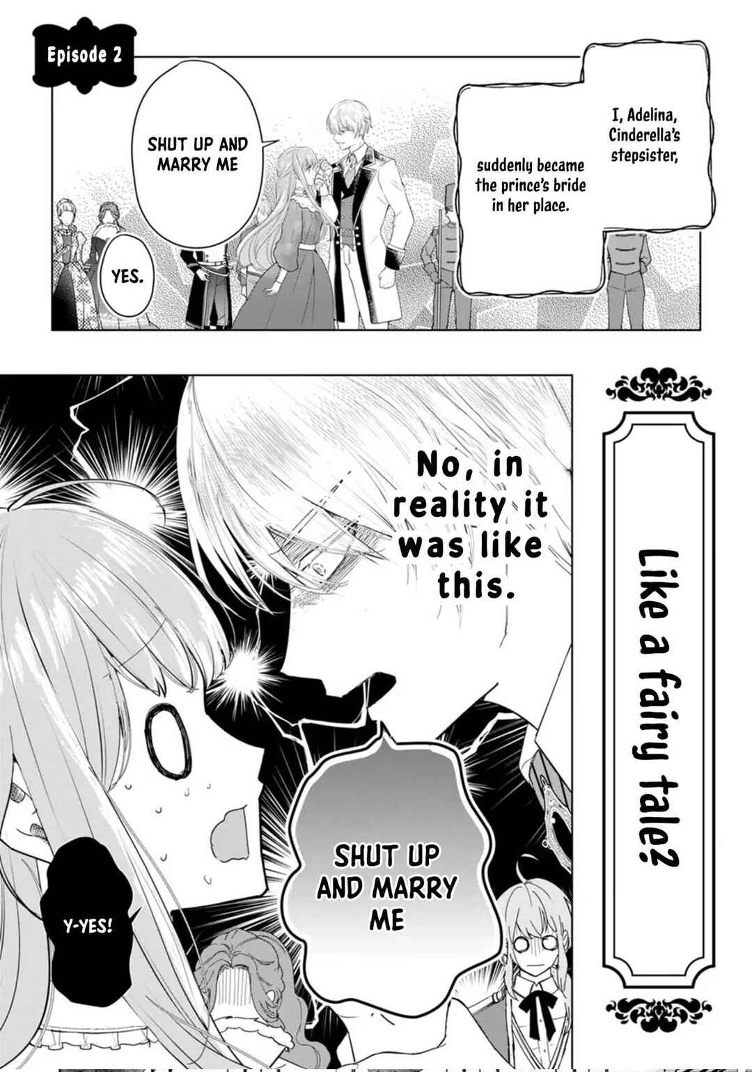 Page 1 Chapter 2 Cinderella’s Sister Became the Prince’s Bride, Living a Slow Life as the Stand-In Princess