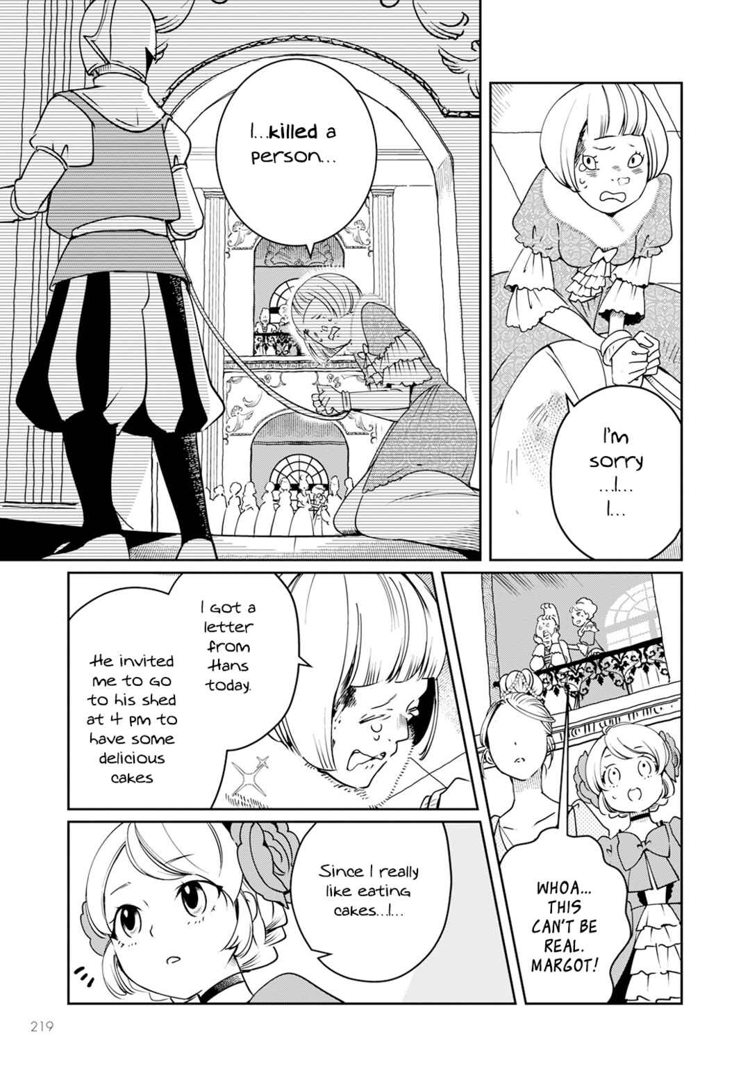 Page 18 Chapter 2 Akazukin, Tabi no Tochuu de Shitai to Deau.